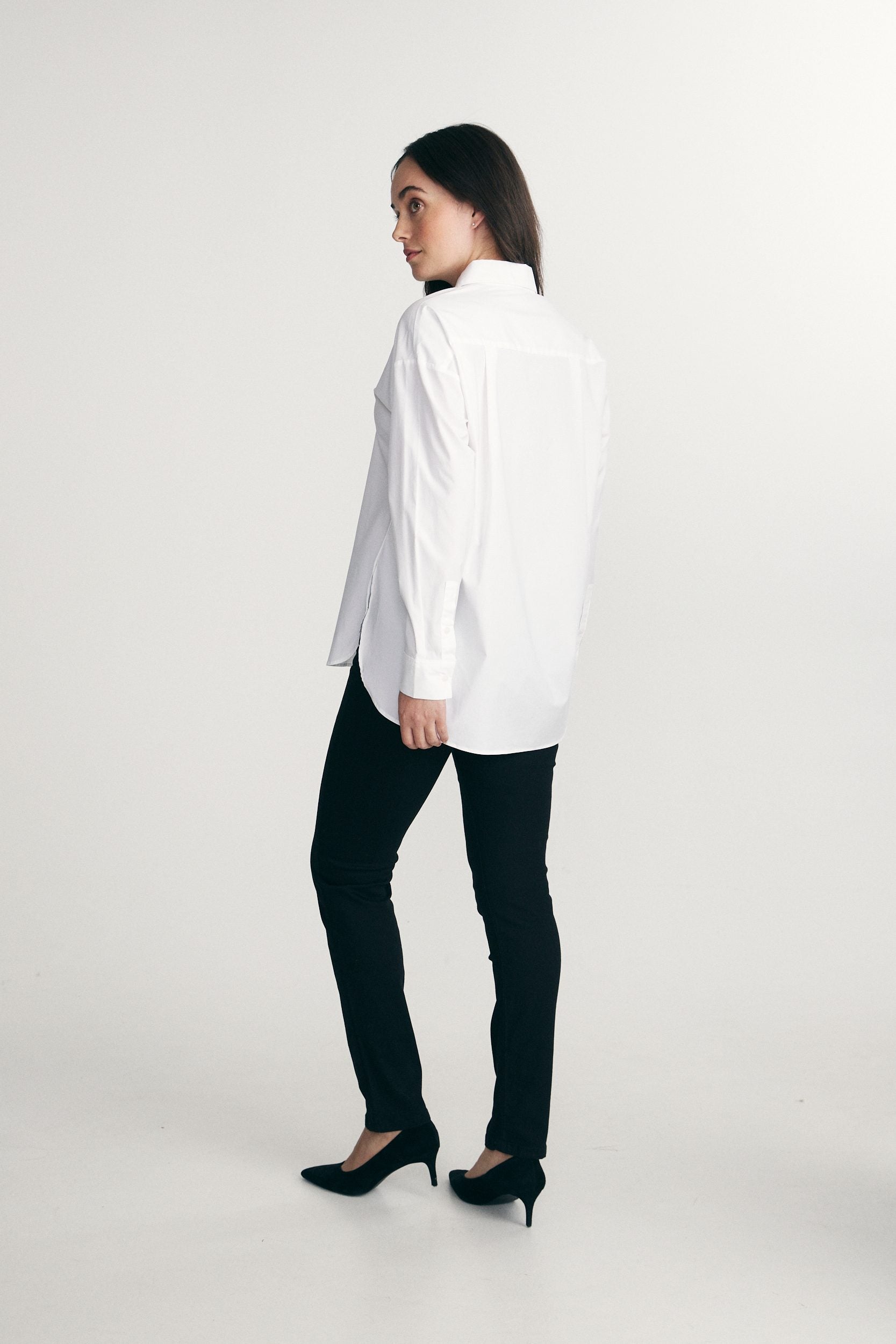 Chemisier ample en popeline