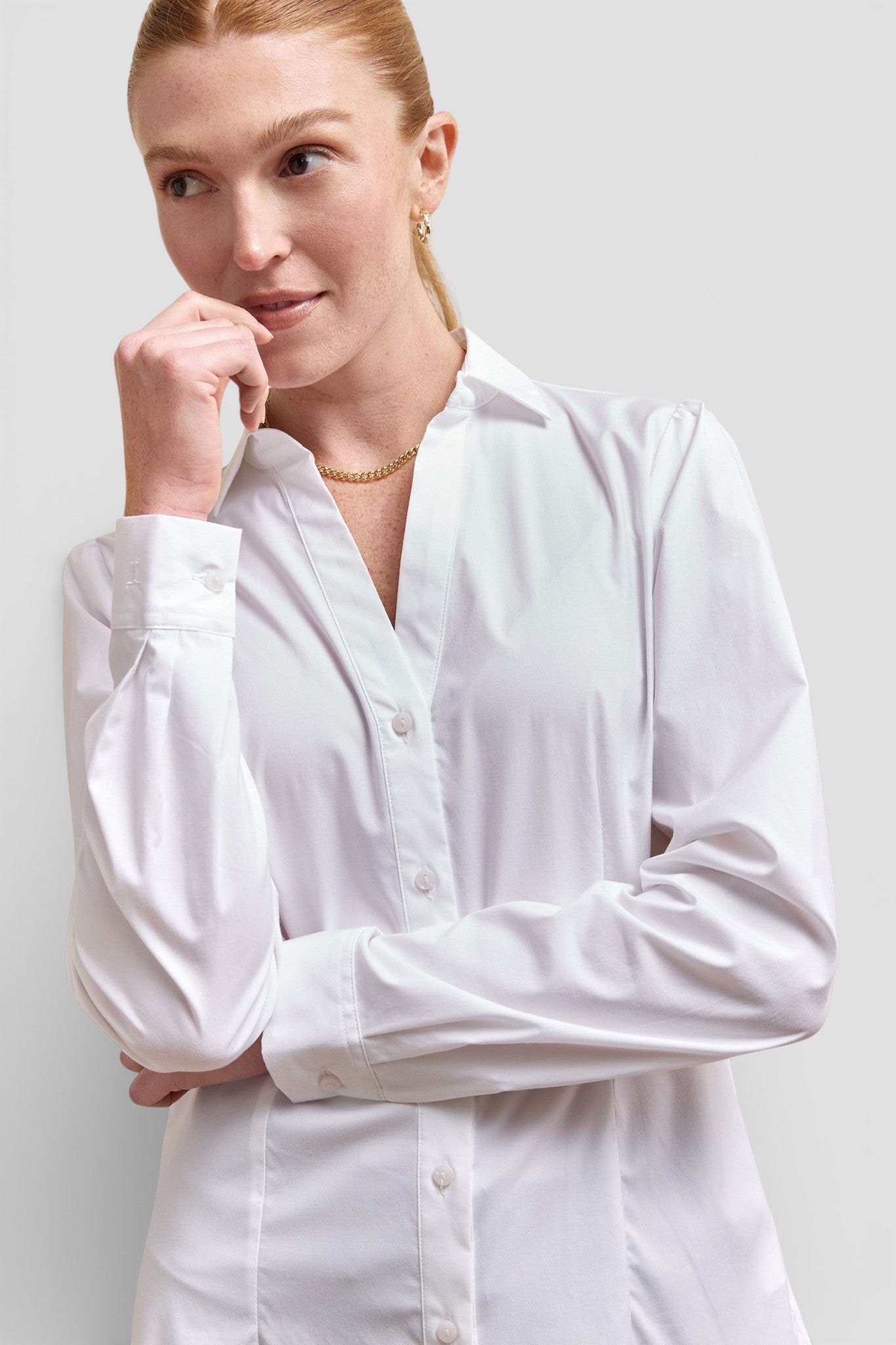 Chemisier de popeline & jersey