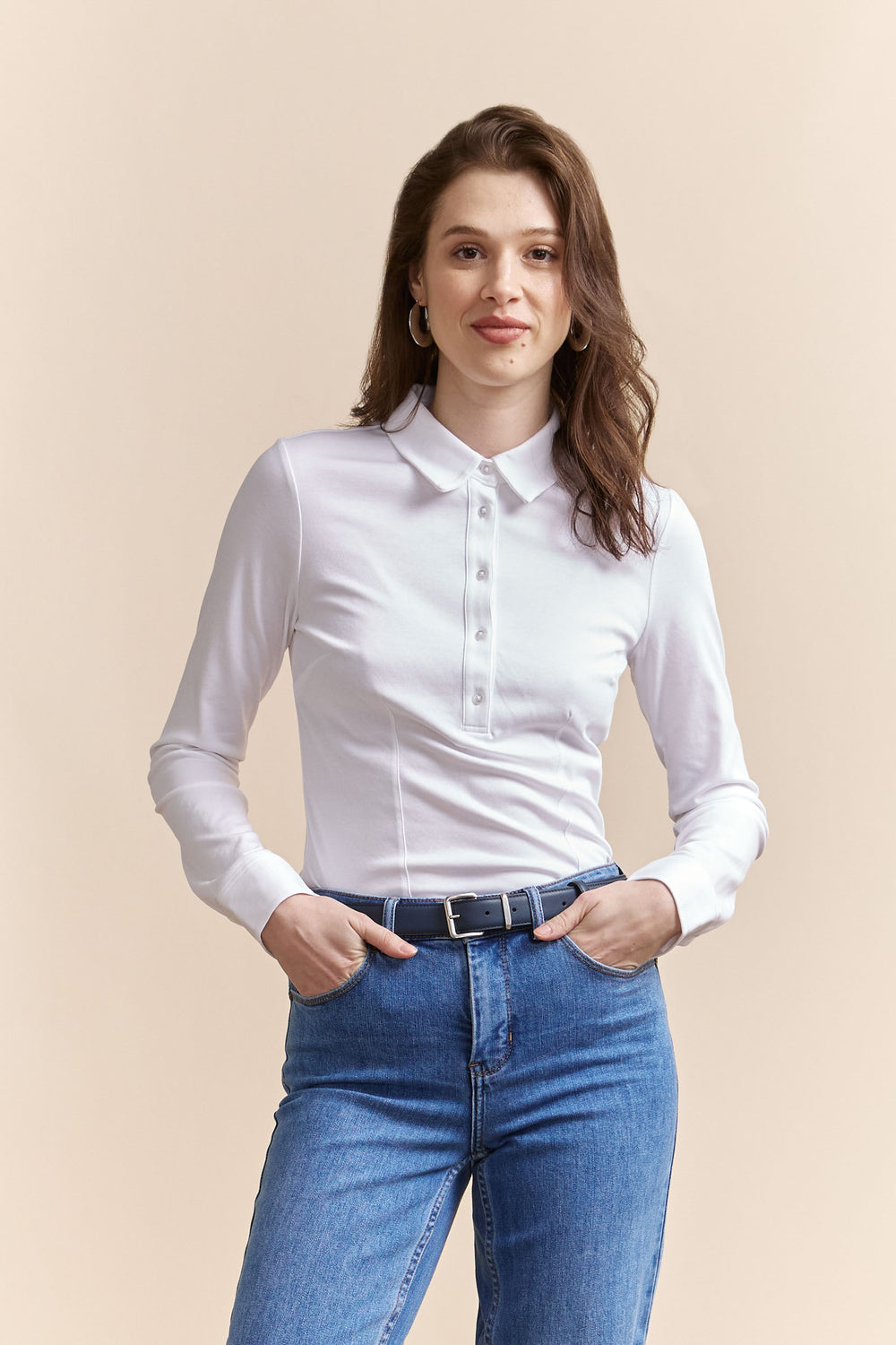 Chemisier en coton mercerisé