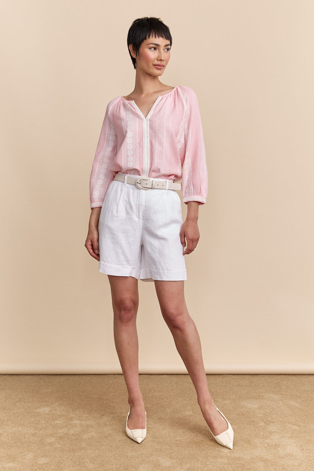 Blouse avec détails de broderie