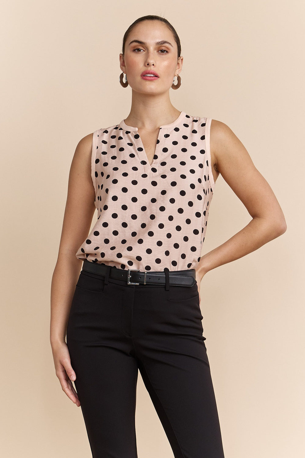 Polka dot top