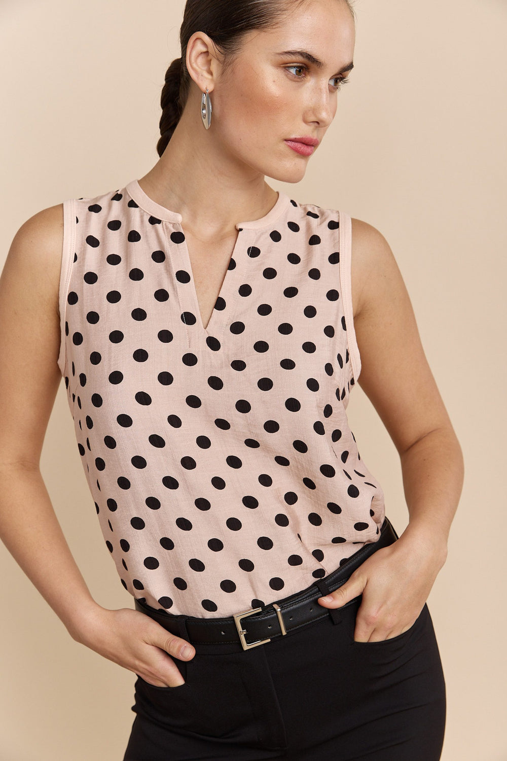 Polka dot top