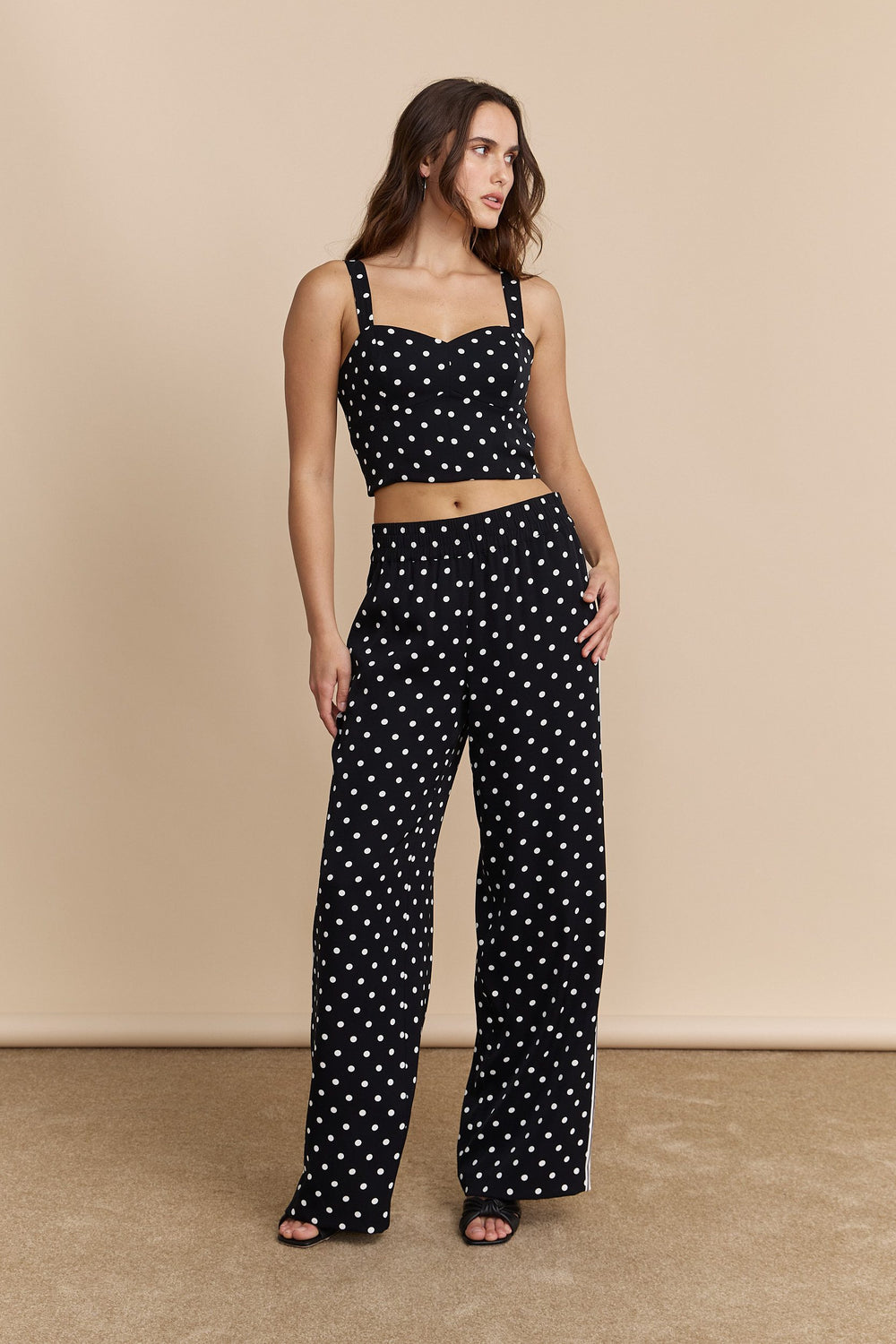 Polka dot bustier