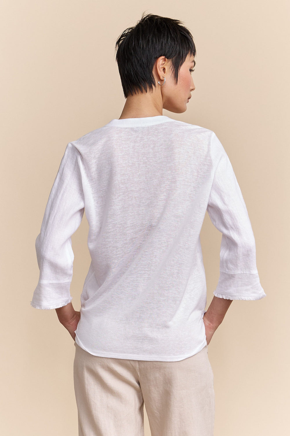 Flowing linen blouse