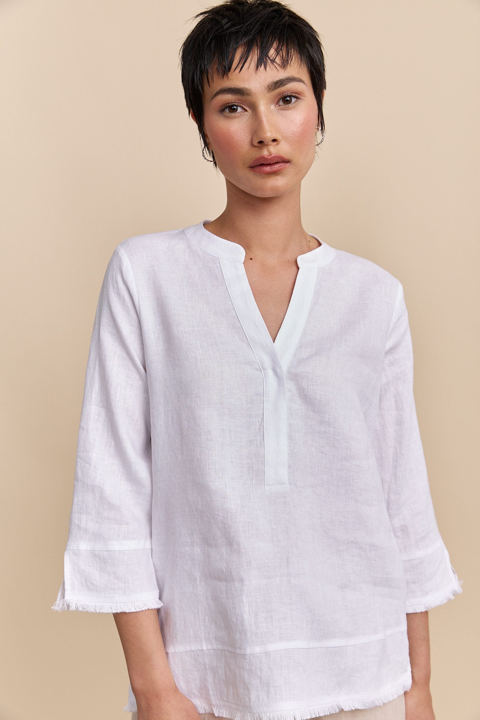 Flowing linen blouse