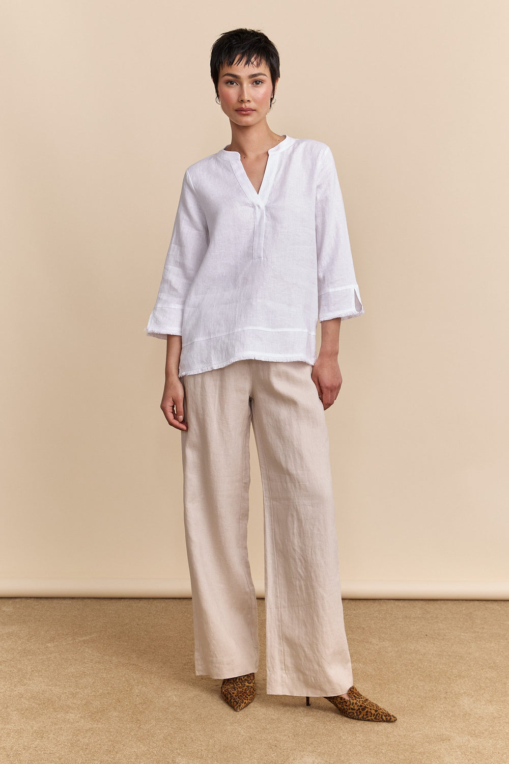 Flowing linen blouse