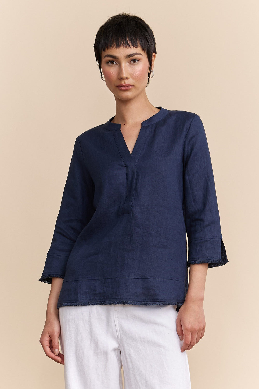 Flowing linen blouse
