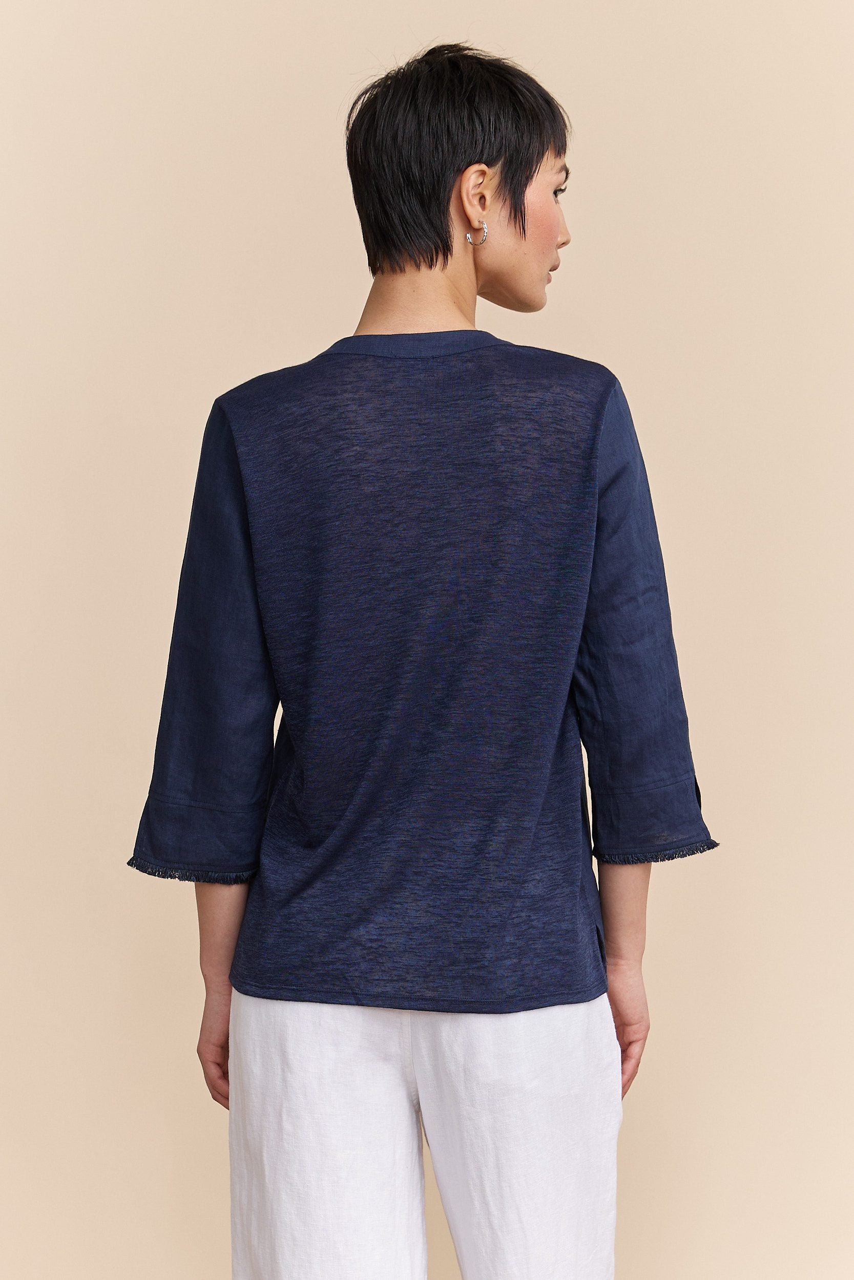 Flowing linen blouse