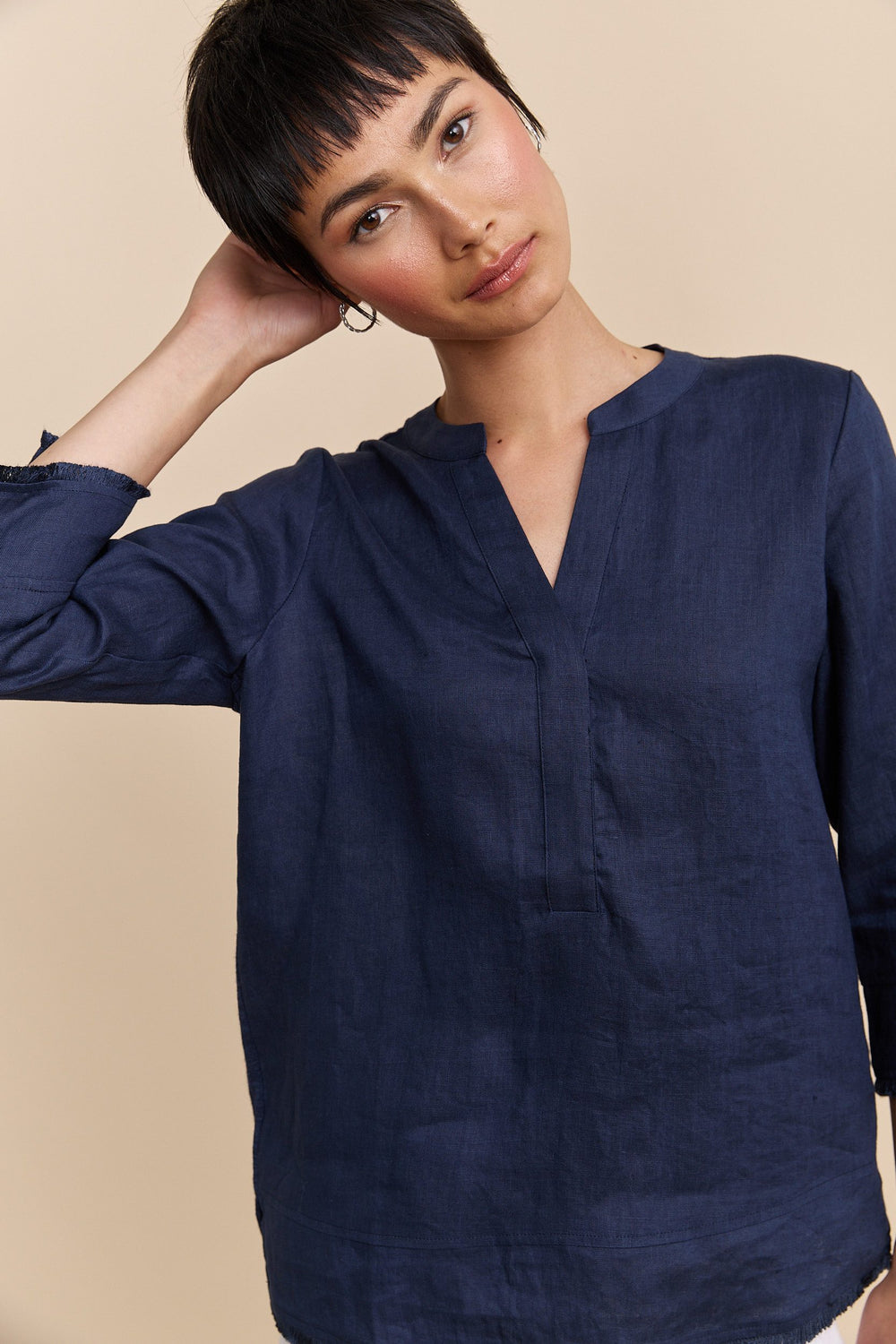 Flowing linen blouse
