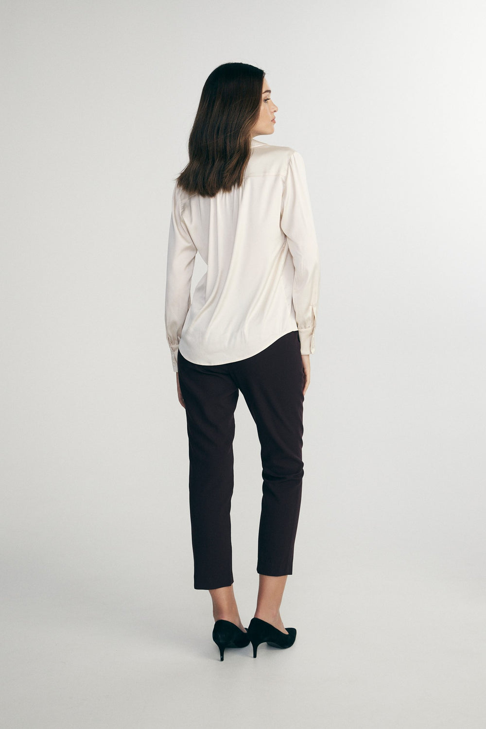 Notched collar blouse
