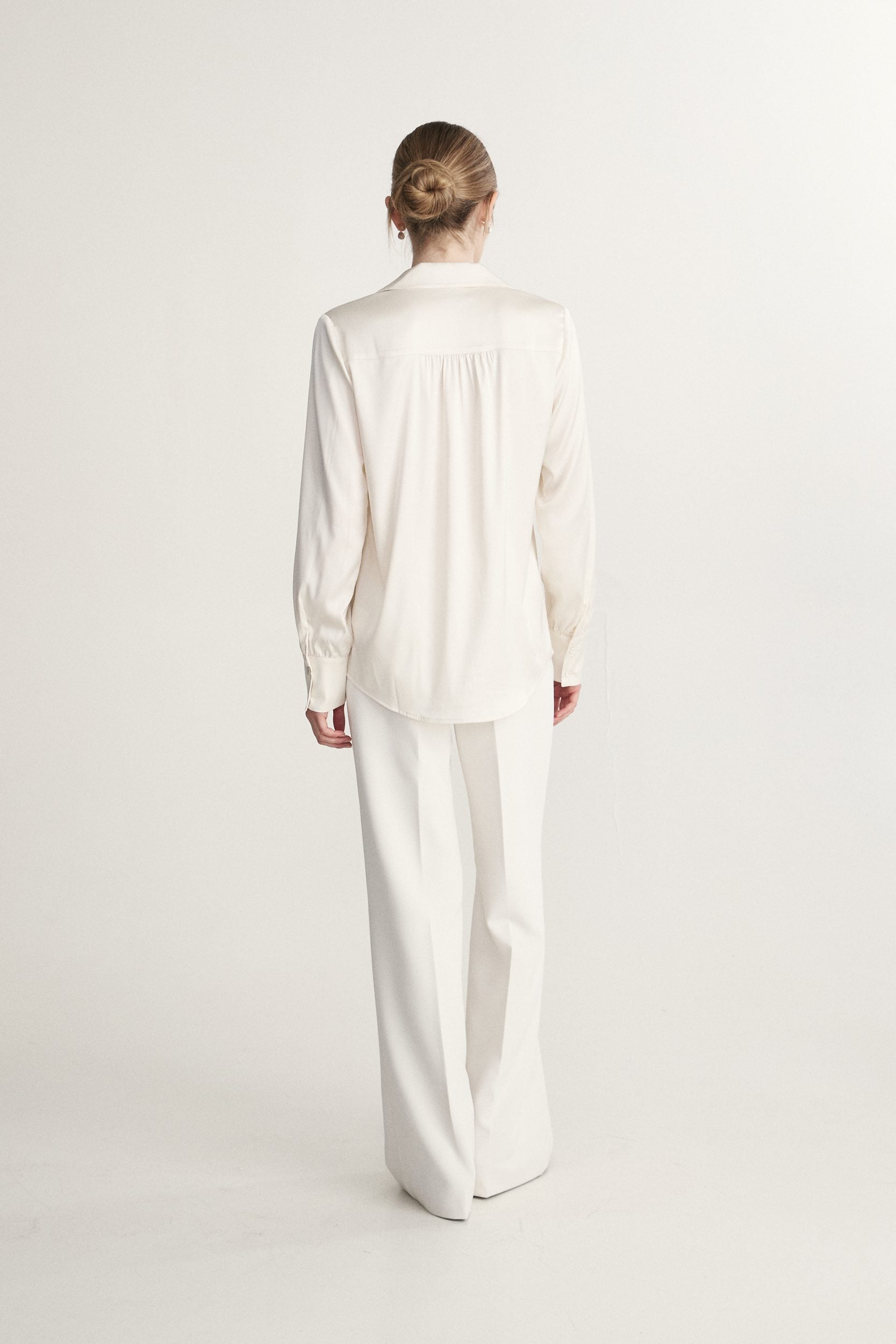 Notched collar blouse
