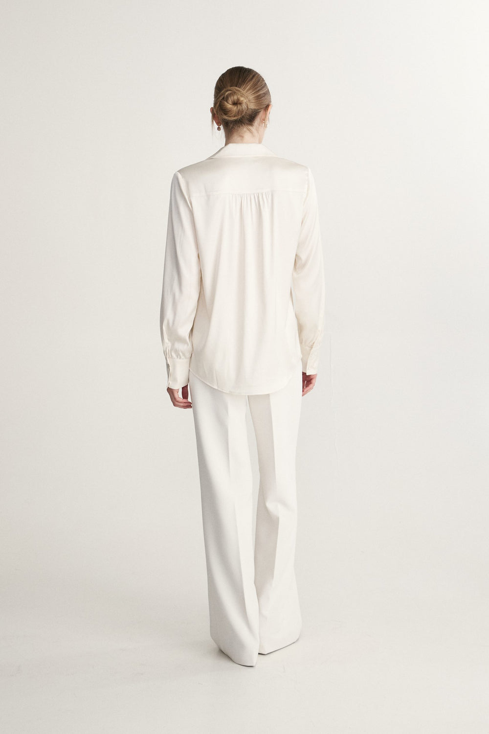 Notched collar blouse