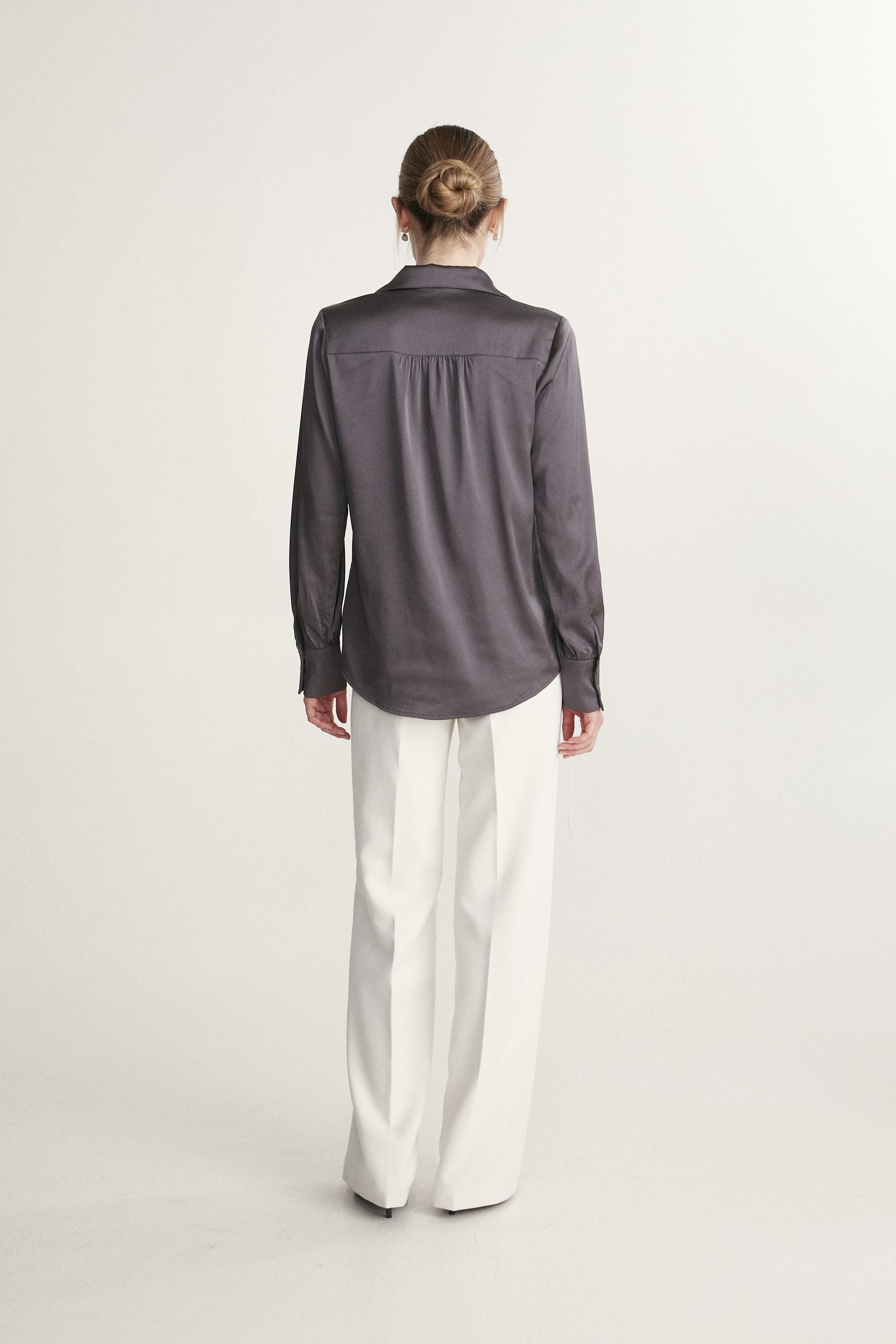 Notched collar blouse