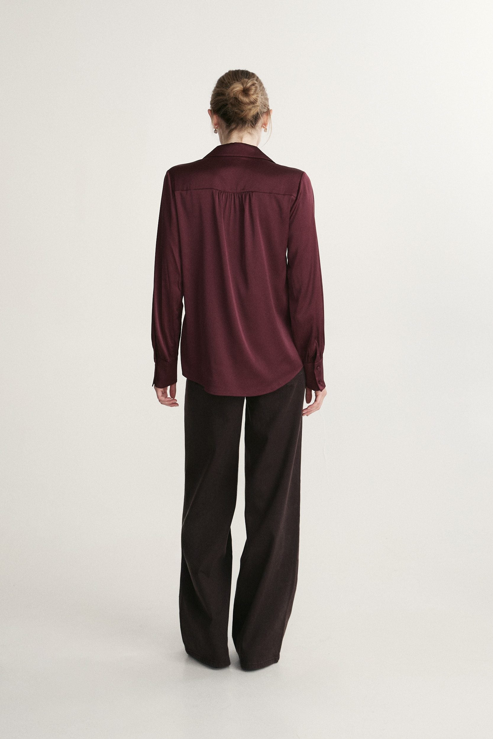 Notched collar blouse
