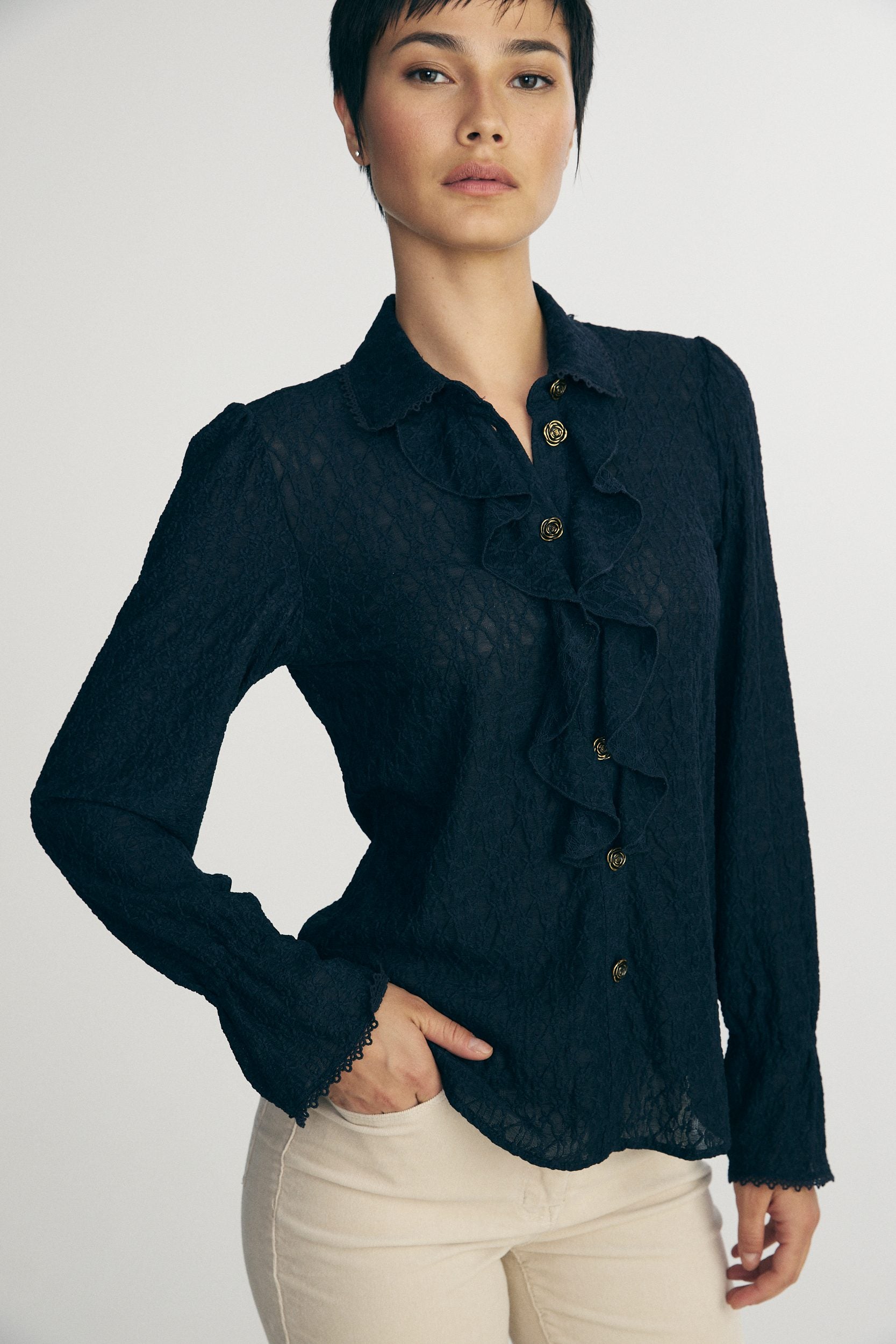 Chemisier en dentelle