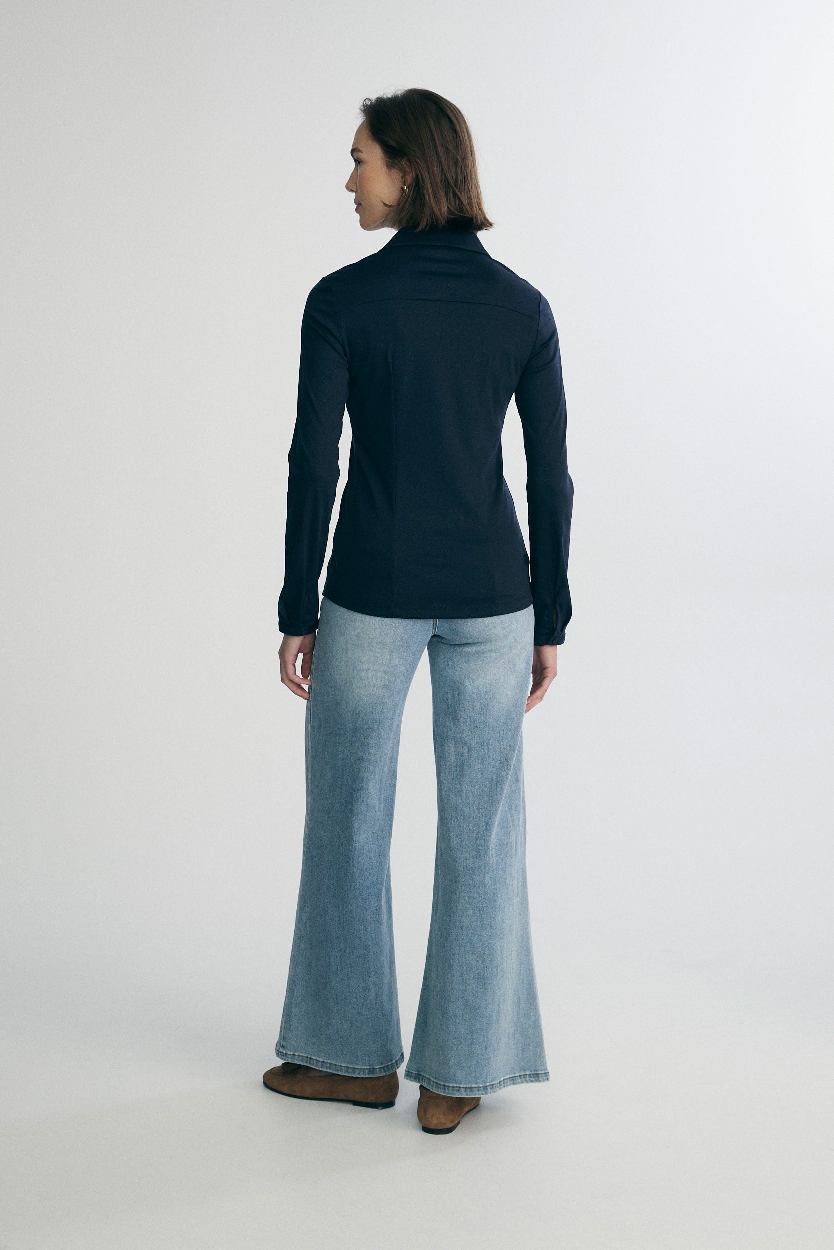 Chemisier en coton mercerisé