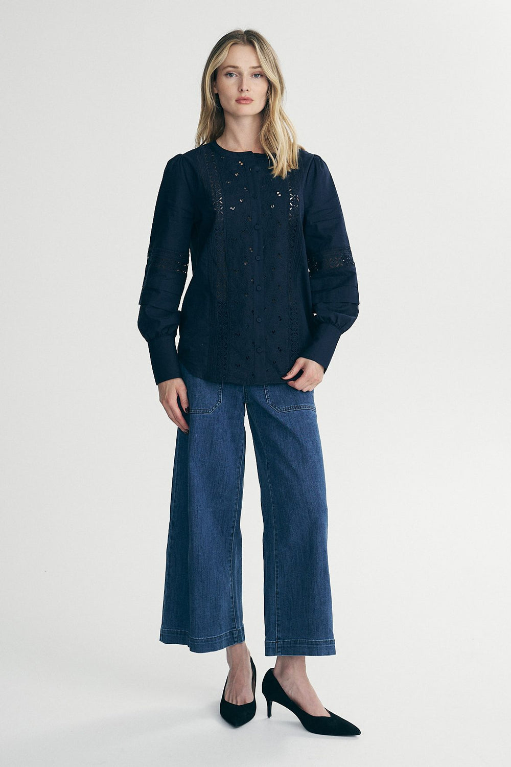 Blouse avec broderie
