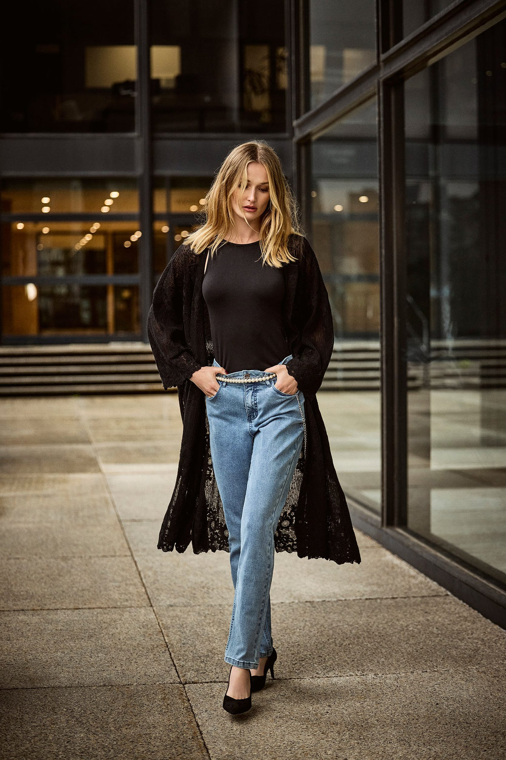 Oversized lace top
