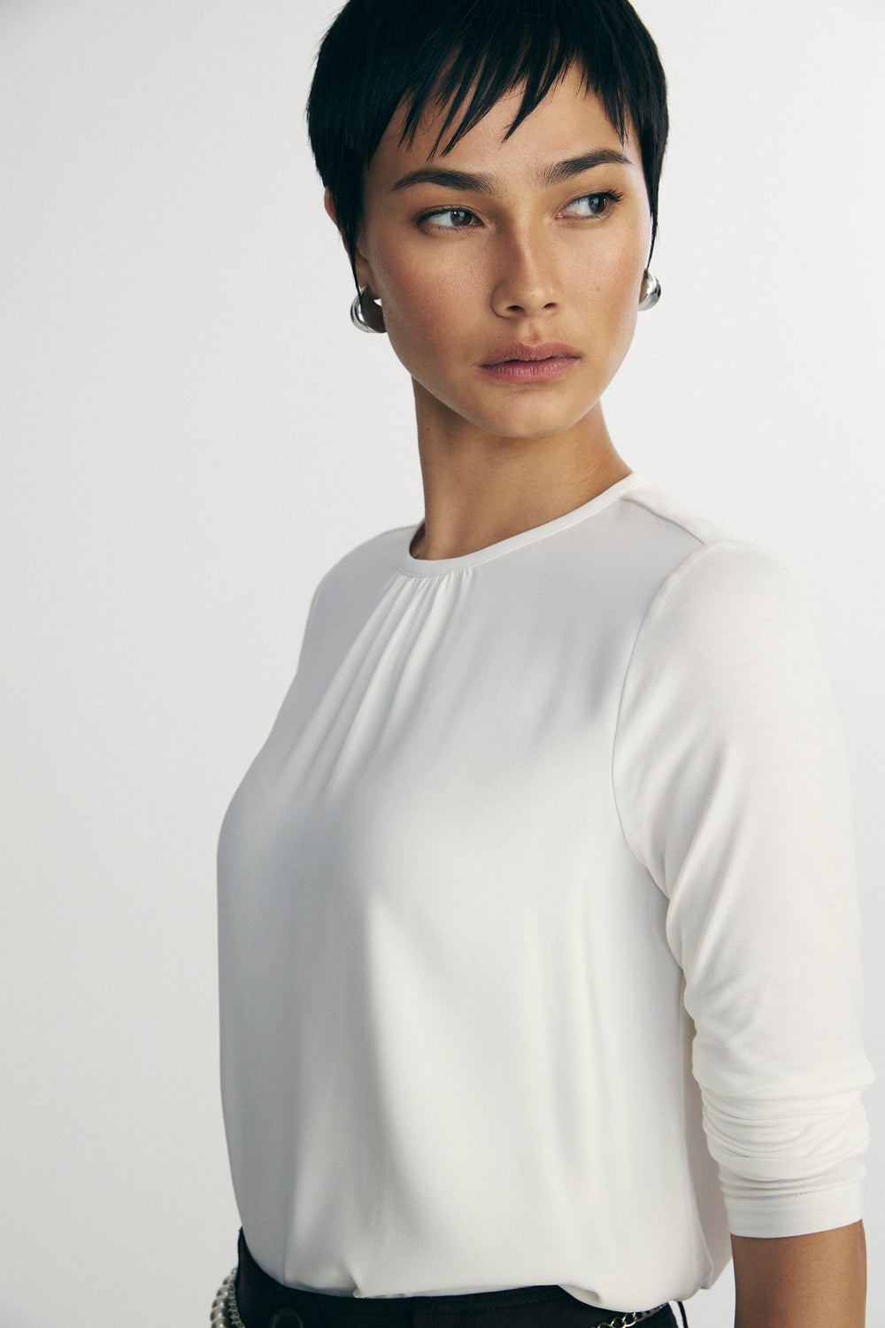 Flowy long-sleeve top