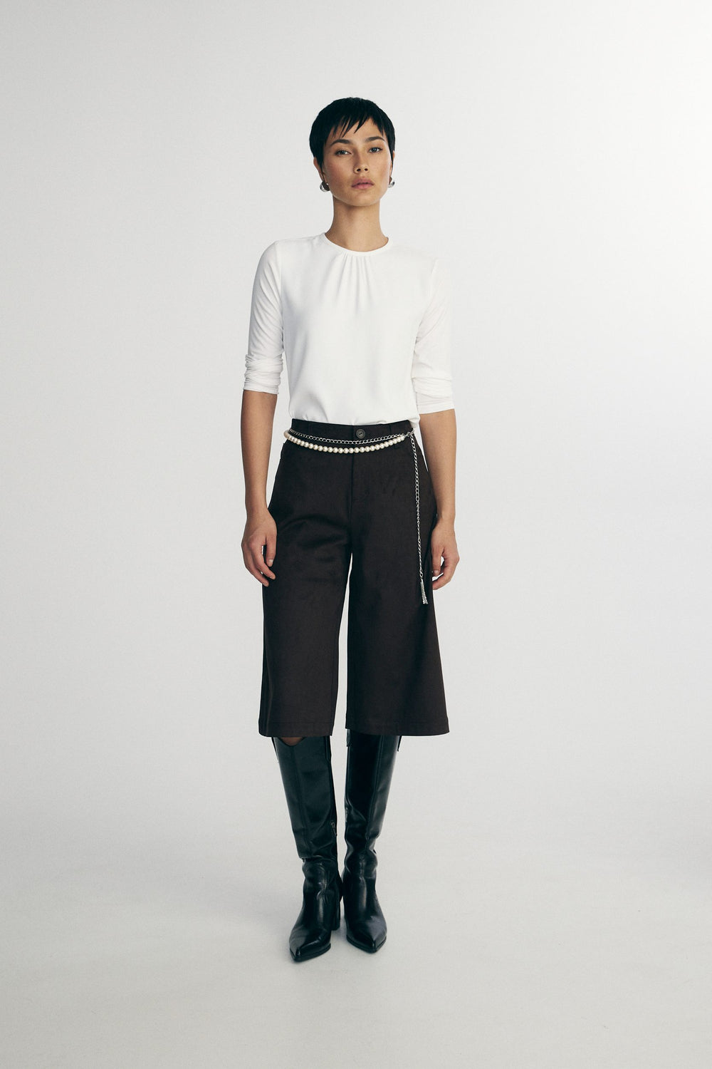 Flowy long-sleeve top