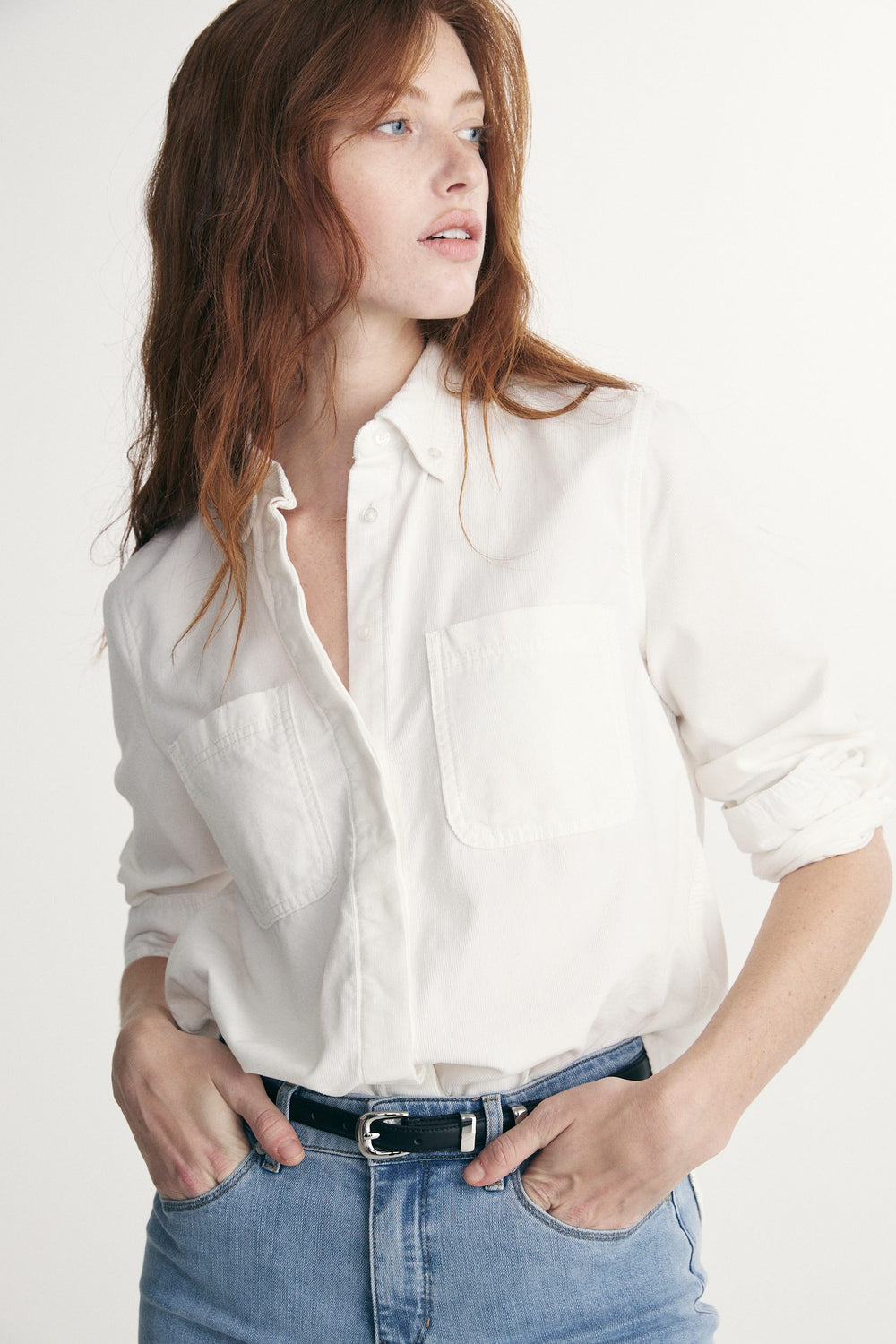 Chemisier en corduroy