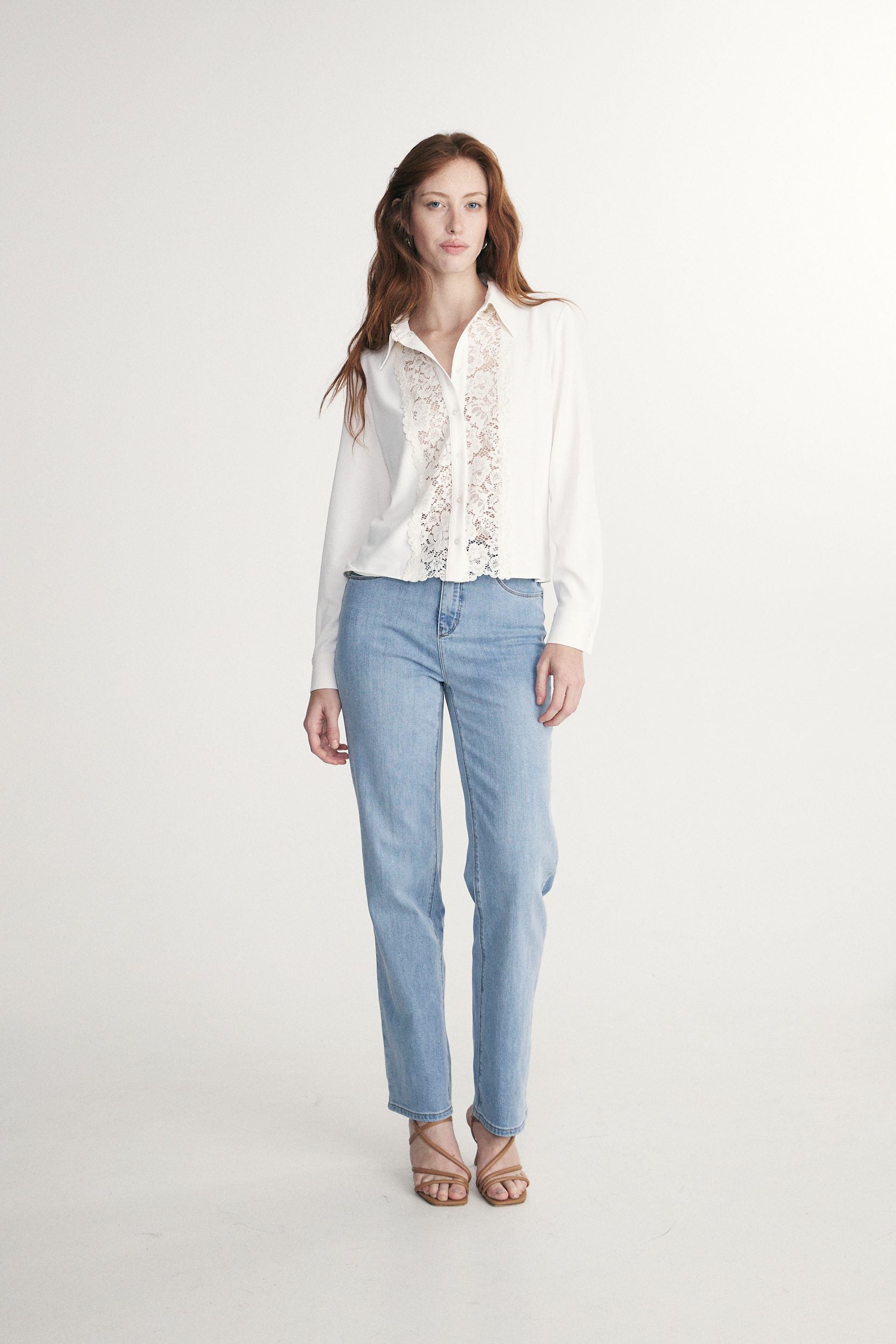 Chemisier avec dentelle