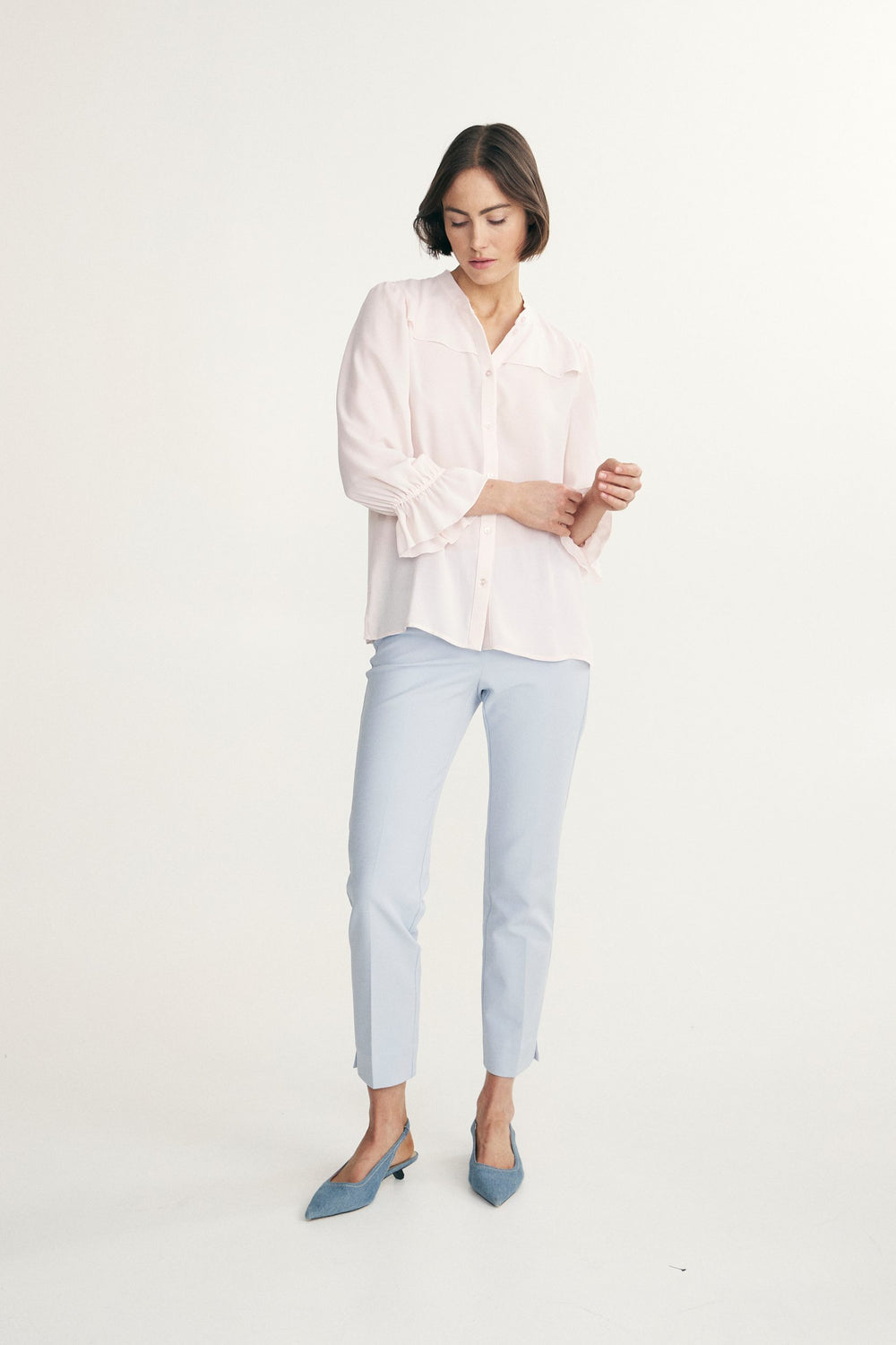 Chemisier manches bouffantes