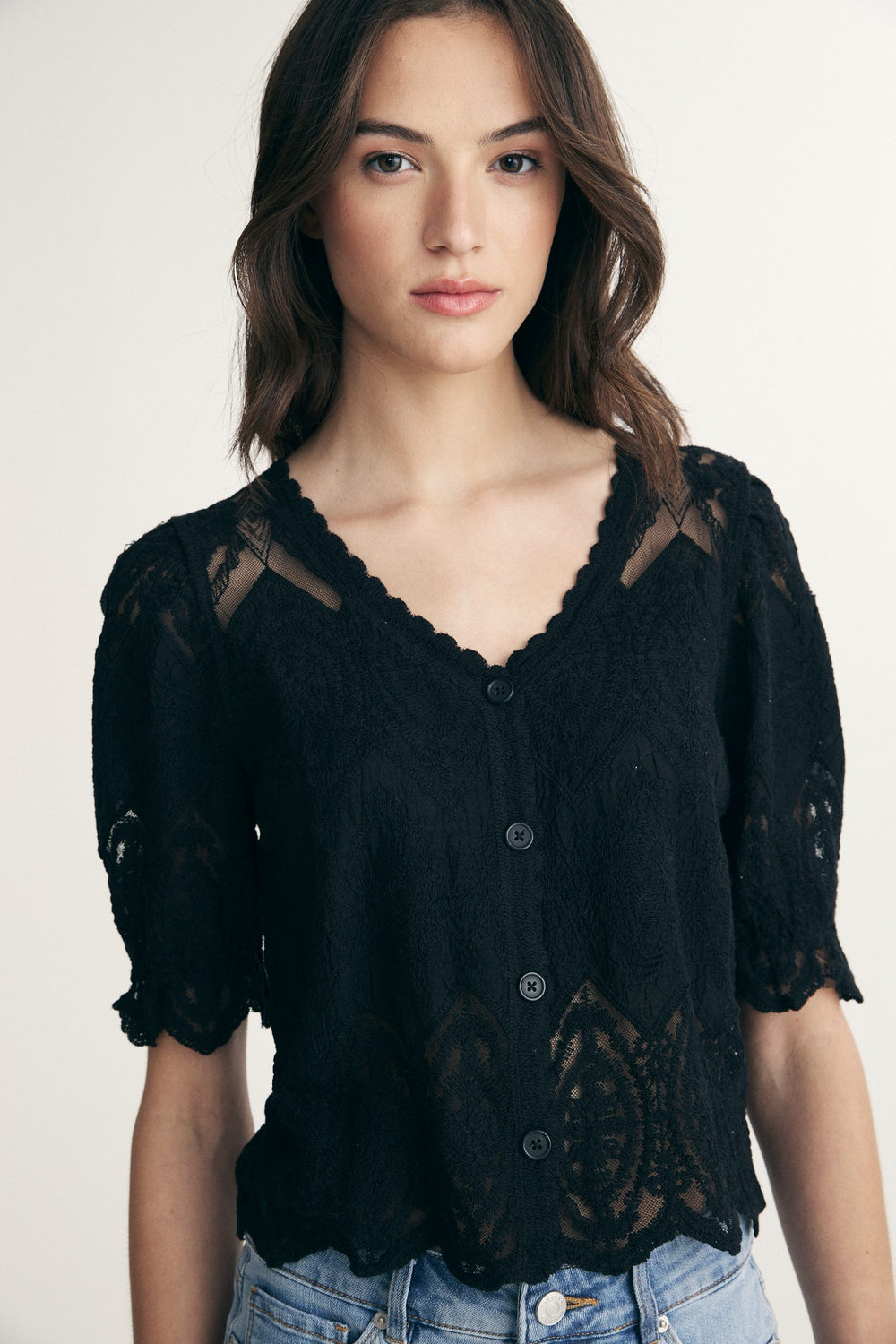 Blouse brodée