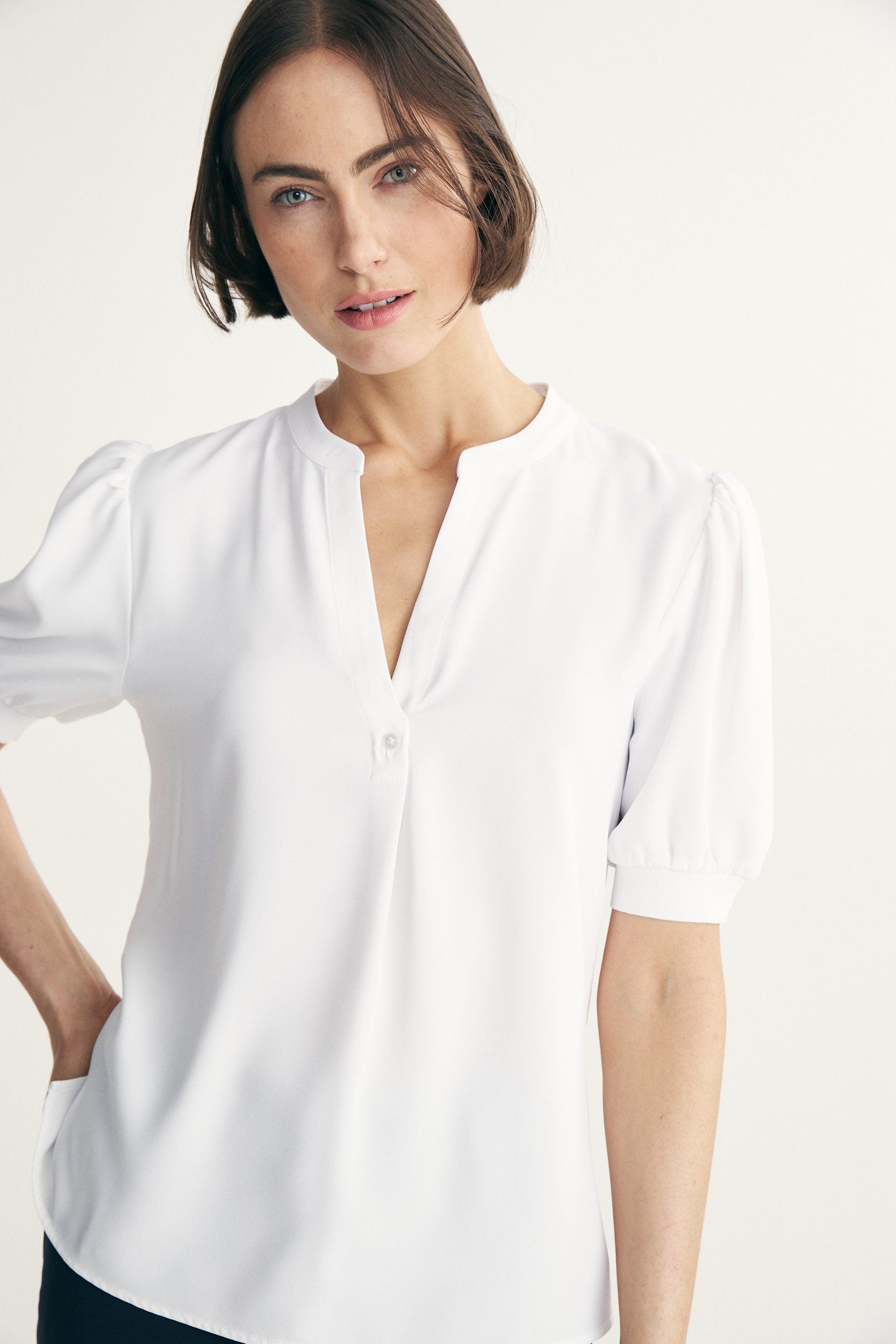 Blouse à dos en jersey