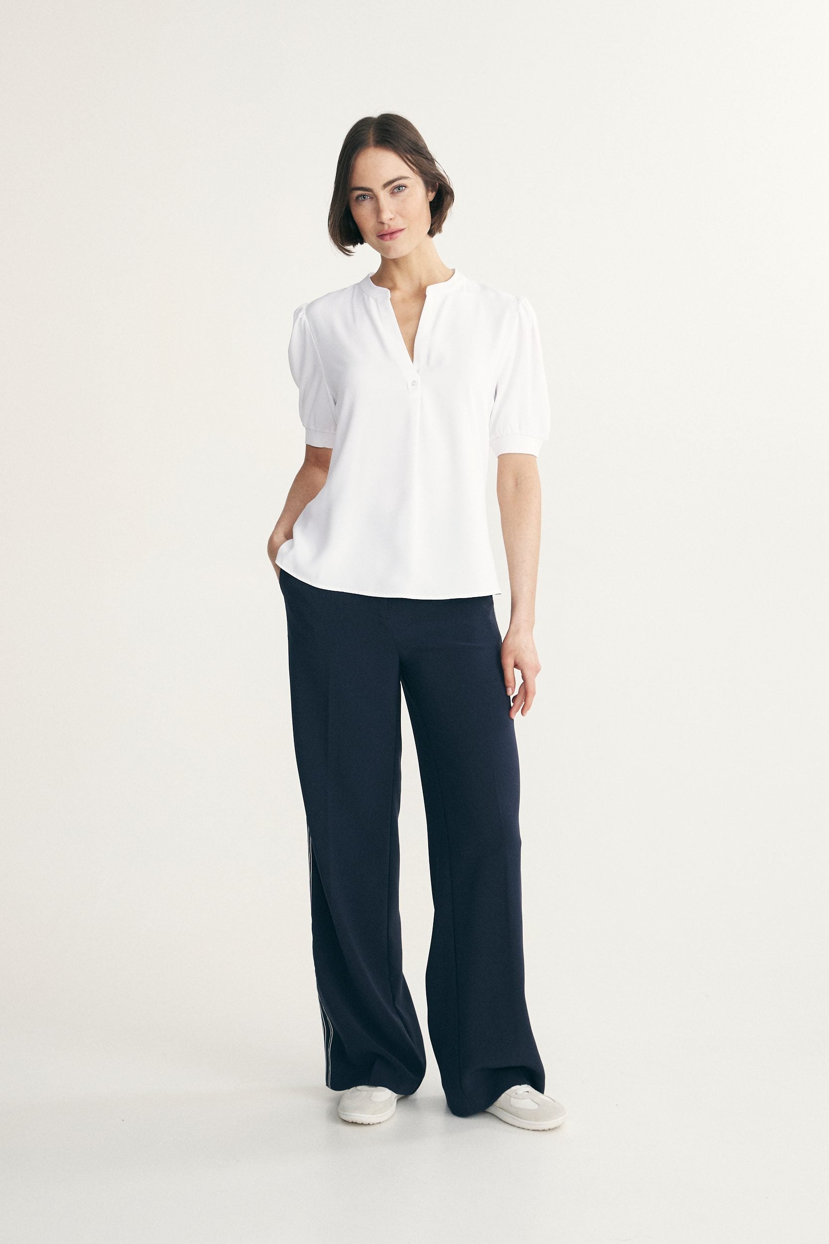 Blouse à dos en jersey