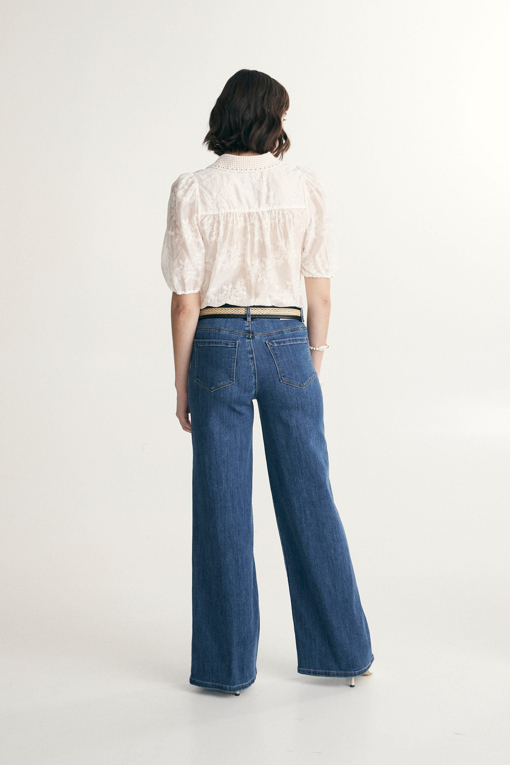 Chemisier avec col en crochet