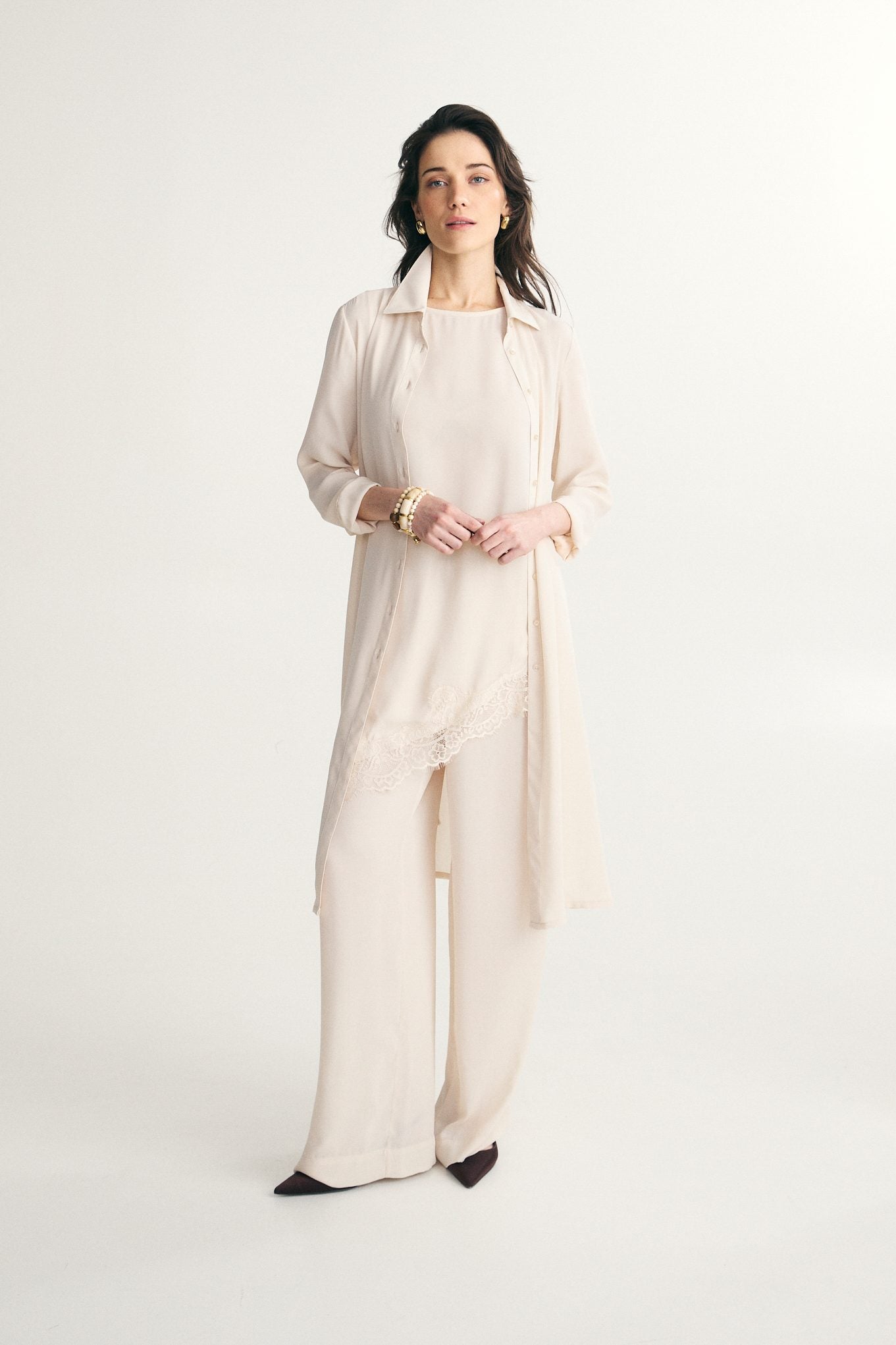 Long sheer blouse
