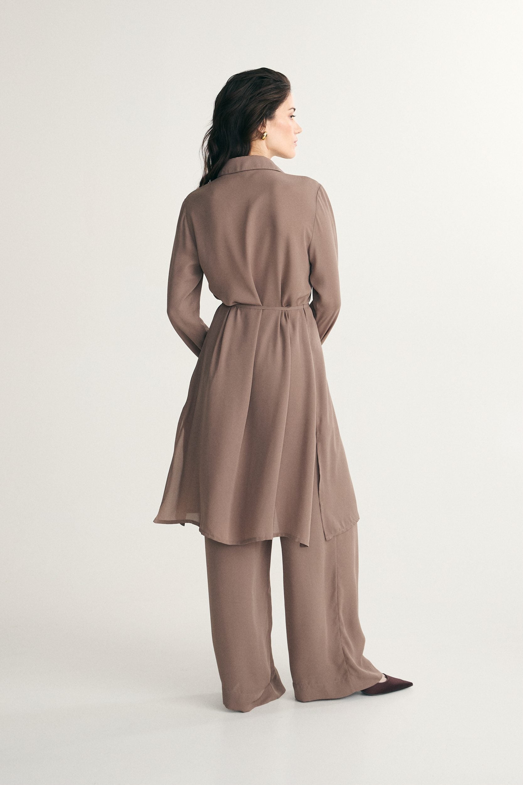 Long sheer blouse