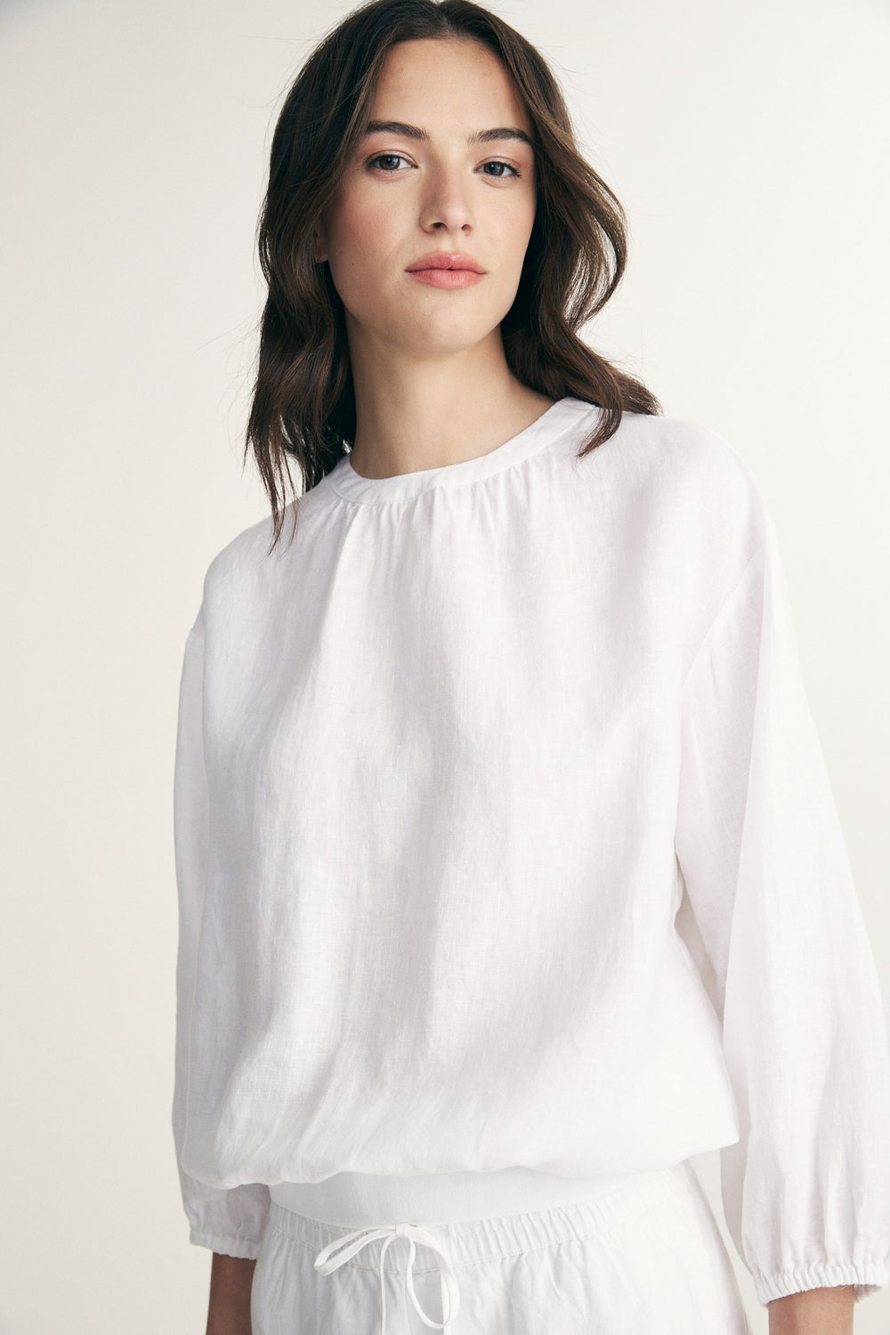 Haut ample en lin