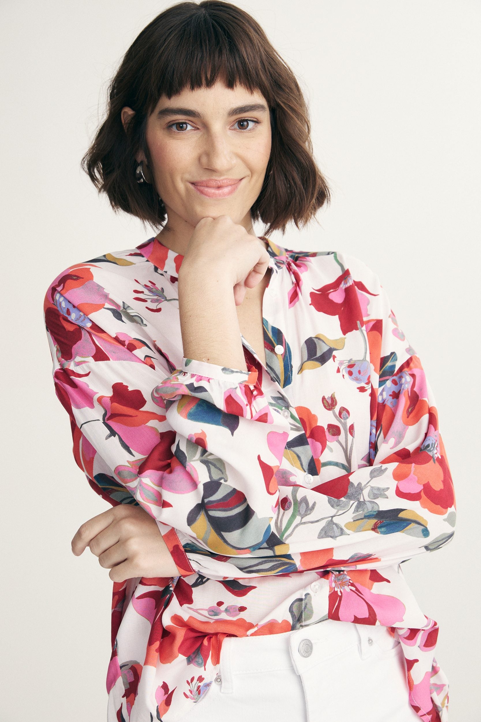 Blouse à imprimé floral