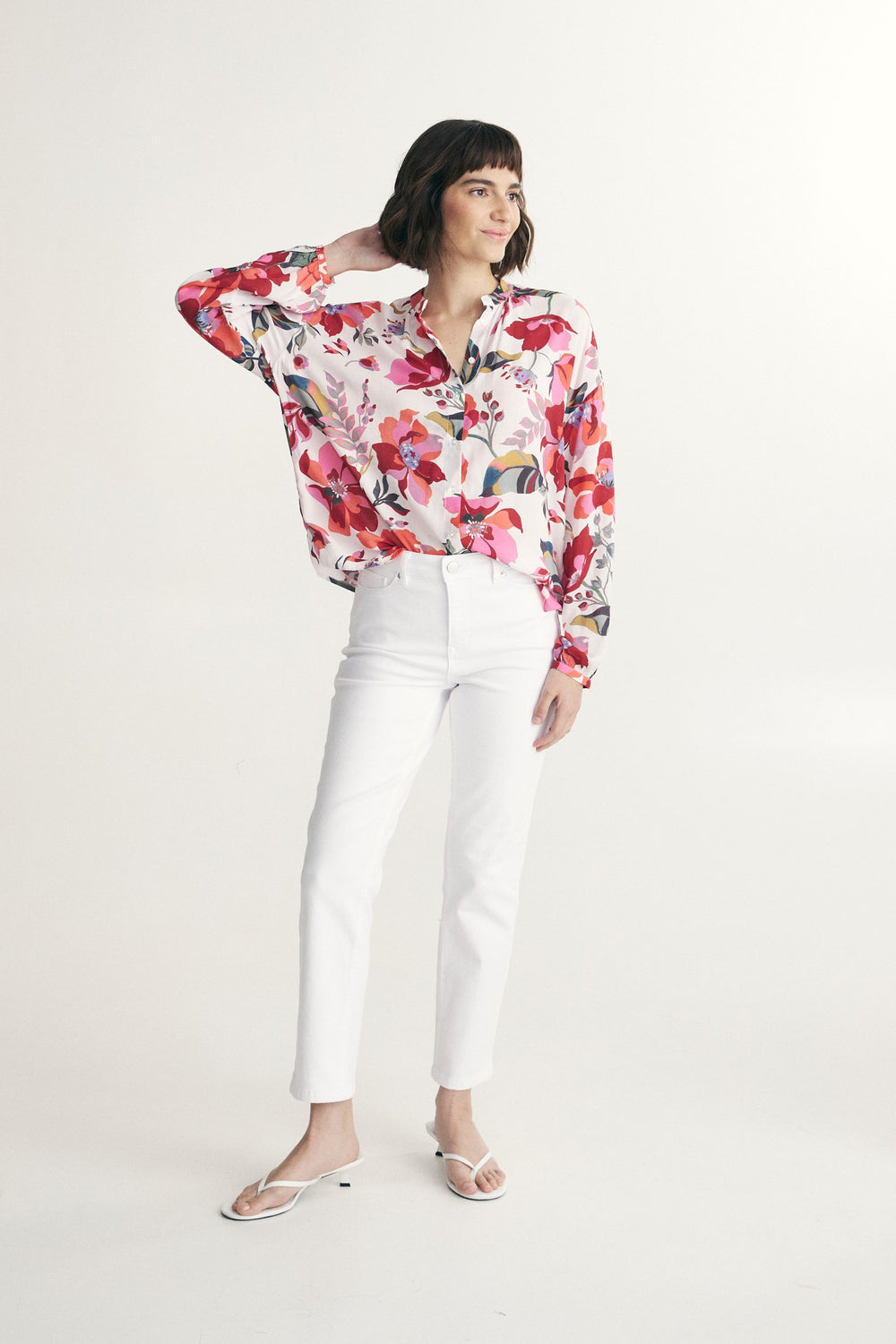 Floral print blouse