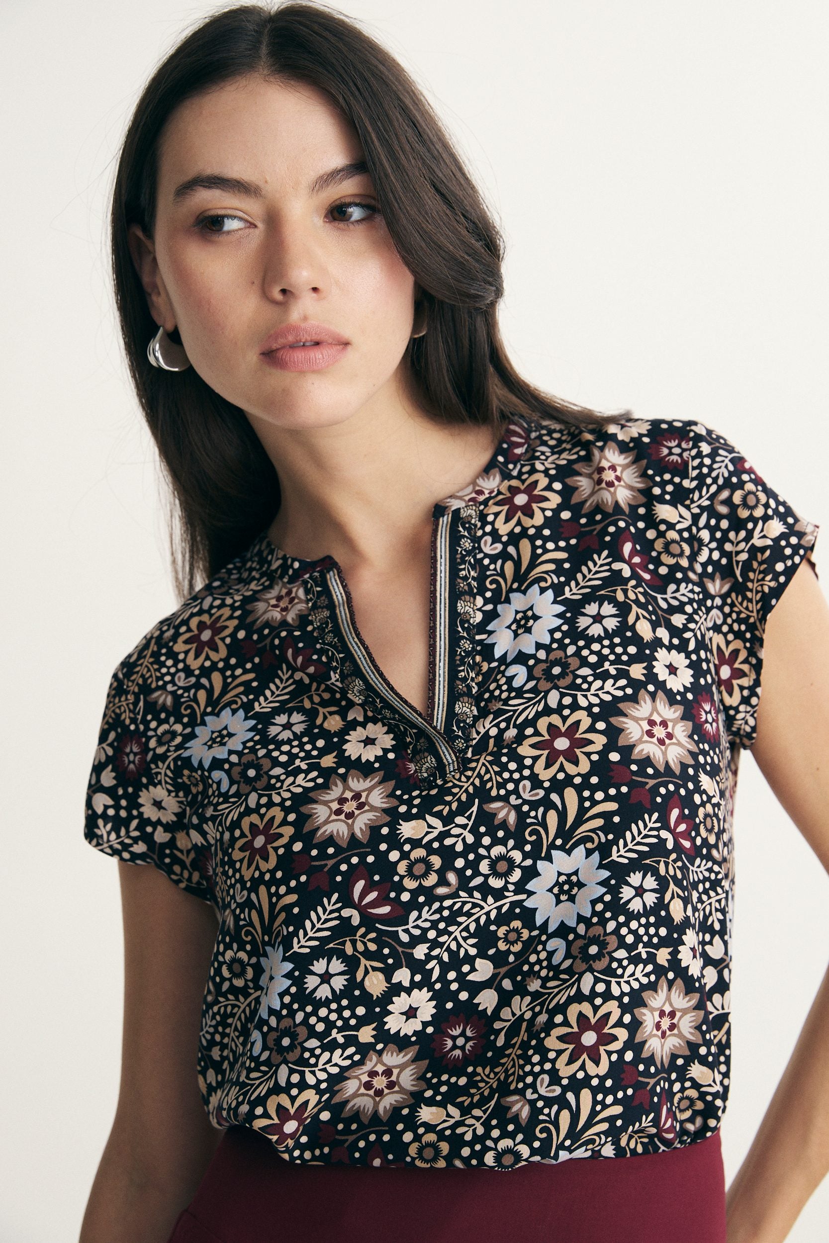 Floral print top