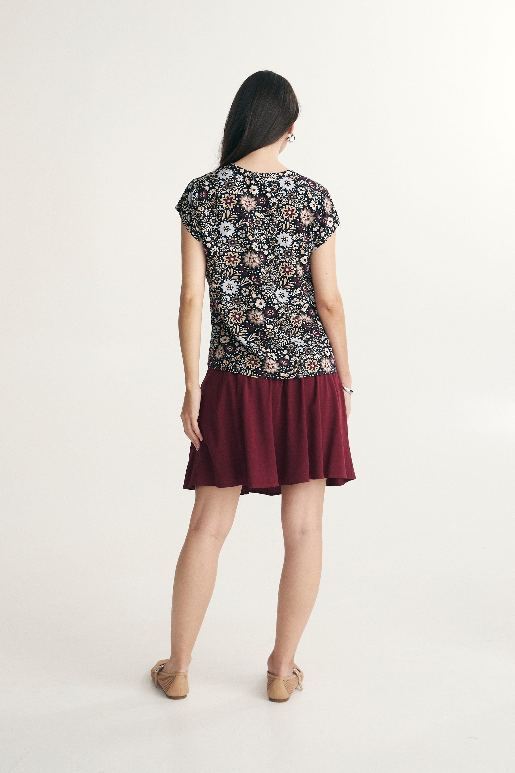 Floral print top