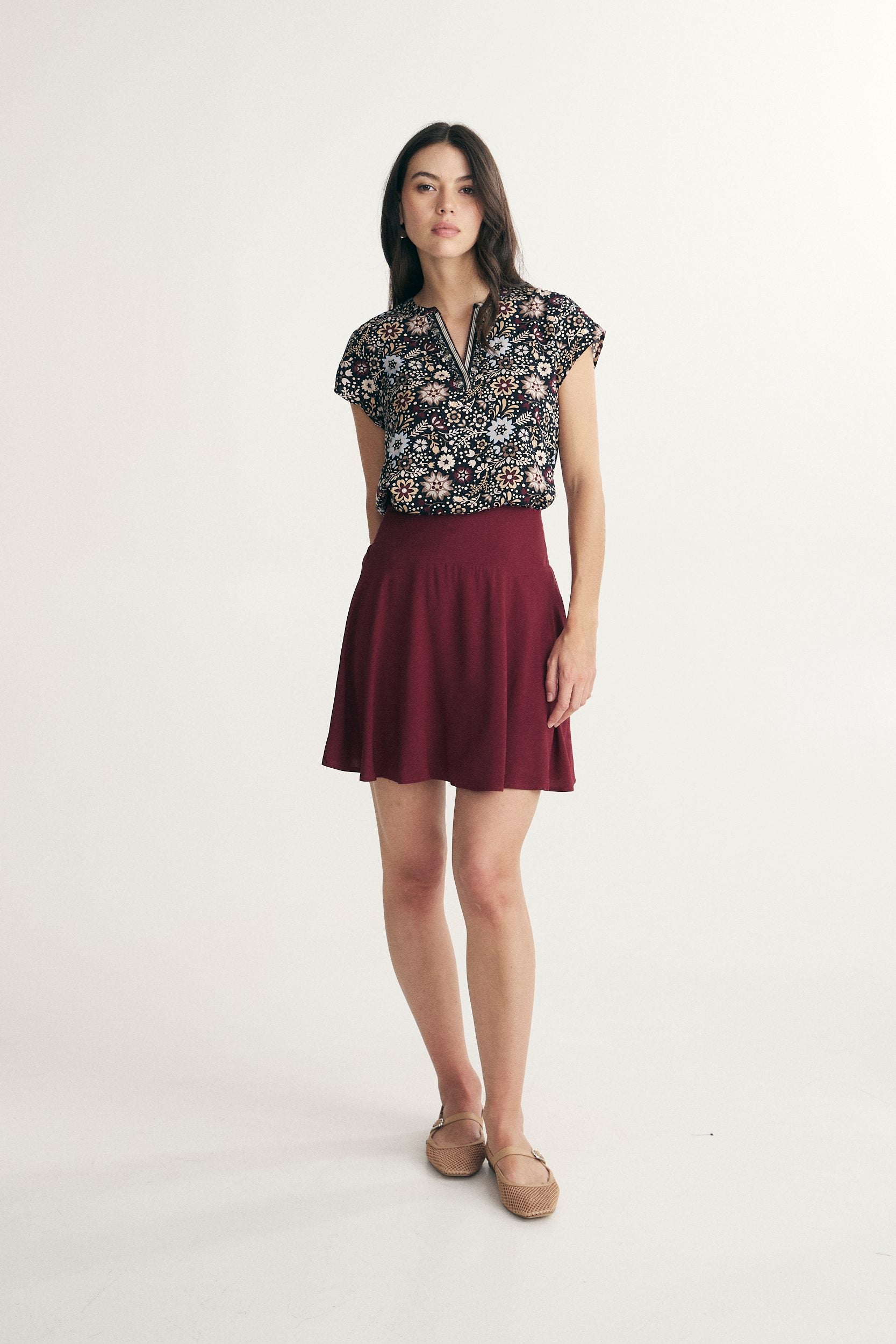 Floral print top