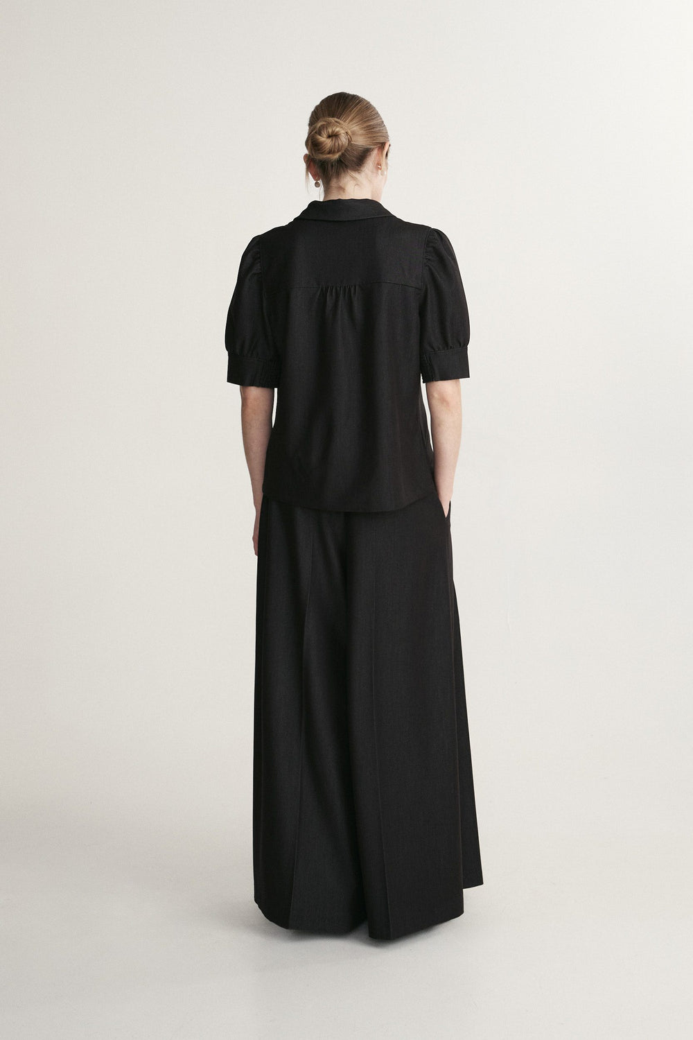 Chemise à manches bouffantes
