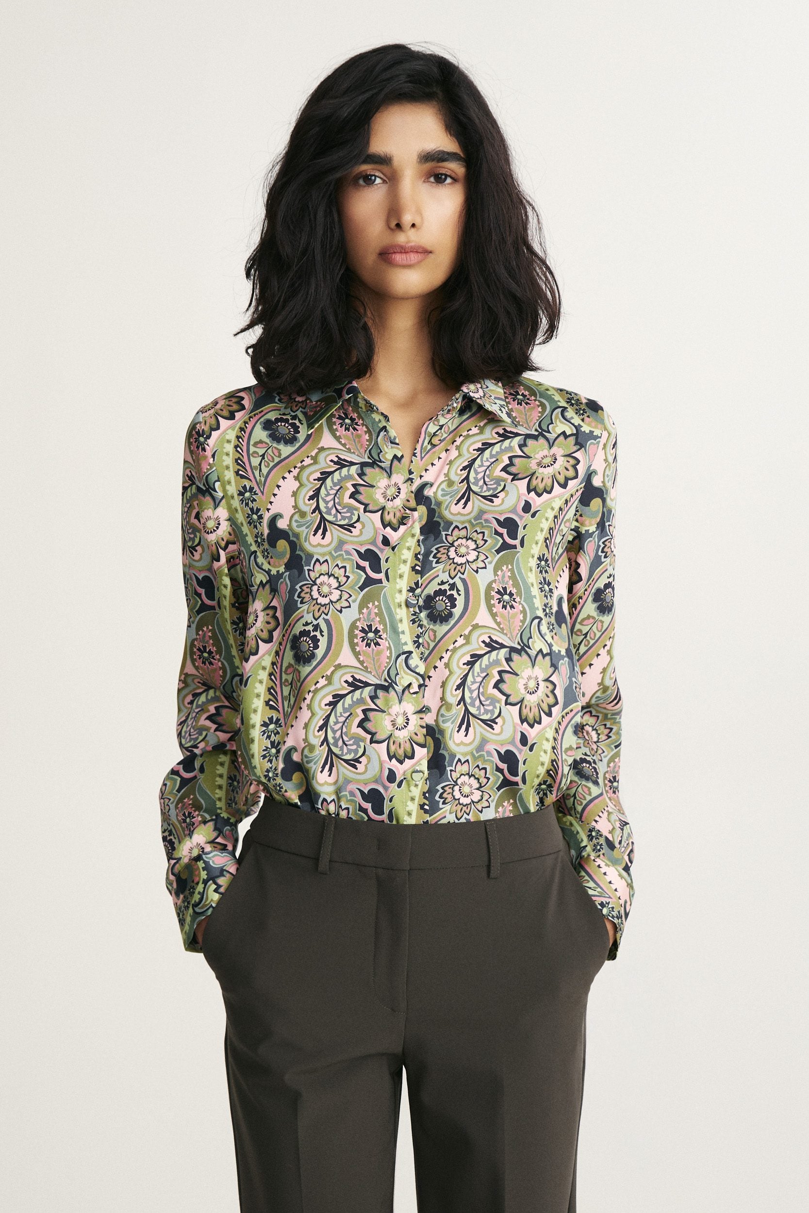 Printed long sleeve shirt