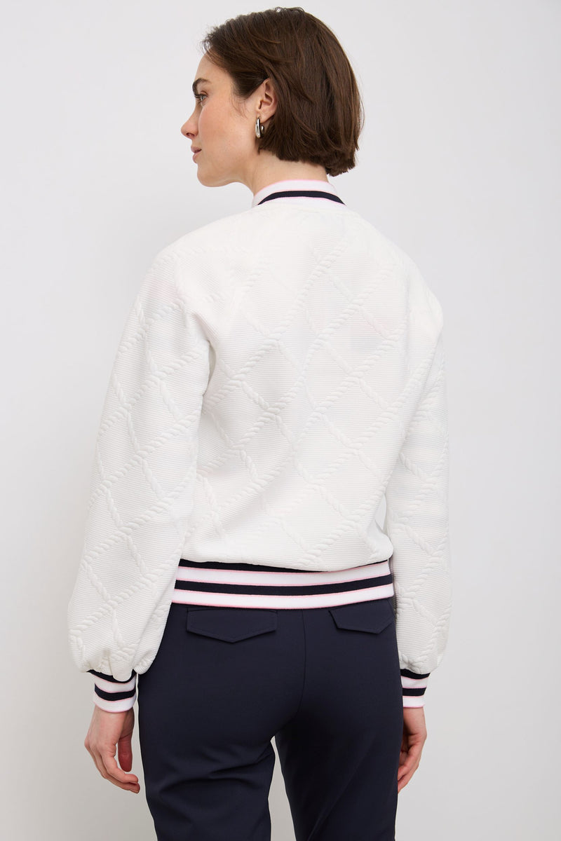 Mock neck sweater with zipper