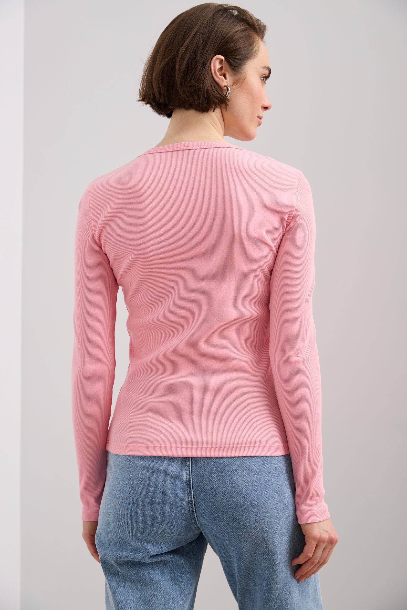 Ribbed long sleeve top