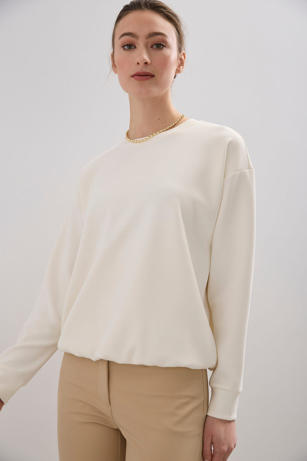 Pull ample col rond