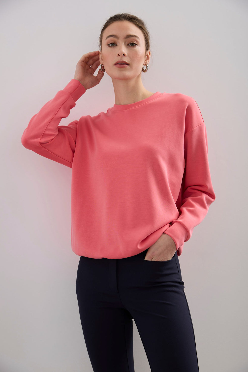 Pull ample col rond