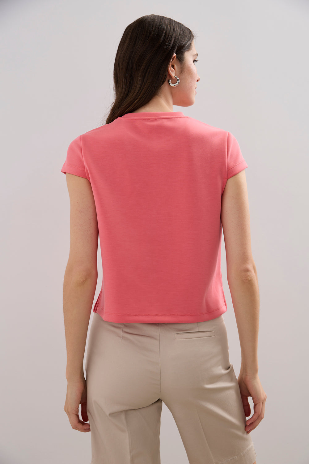 T-shirt boxy à manches capes