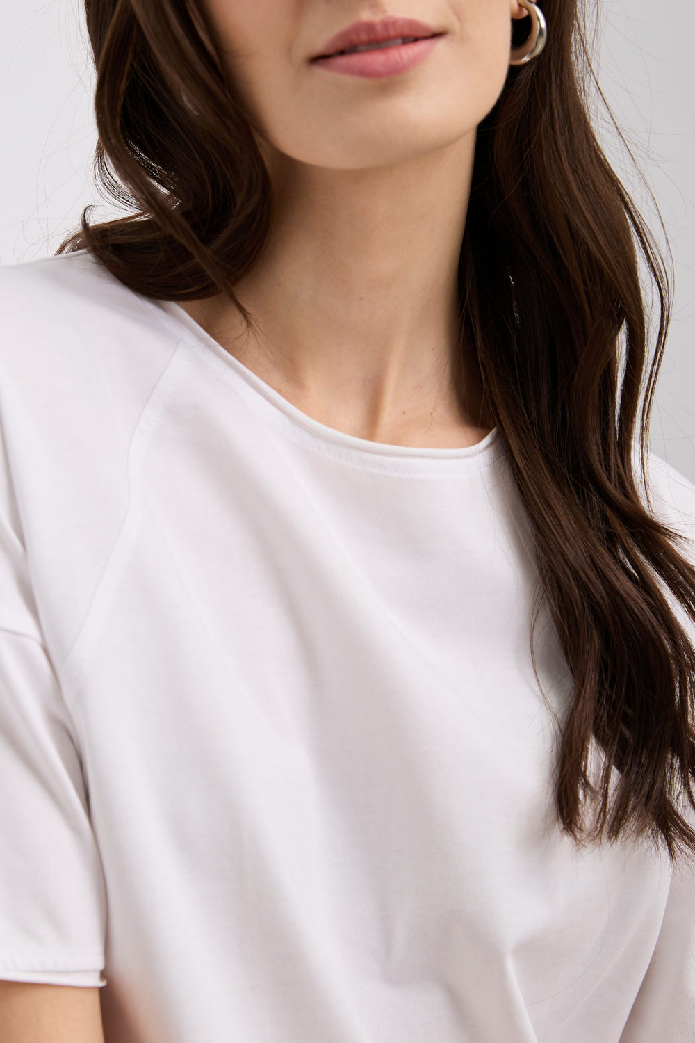T-shirt ample à manches retroussées