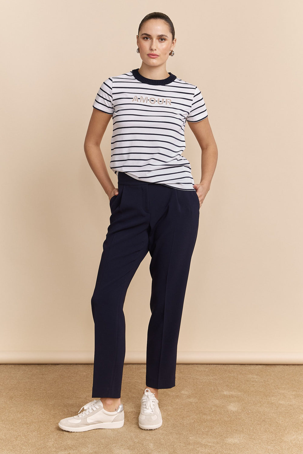 T-shirt coupe régulière brodé