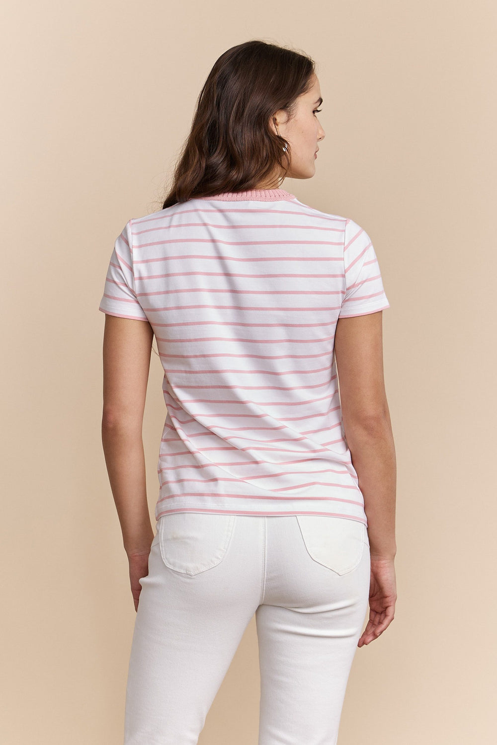 T-shirt coupe régulière brodé