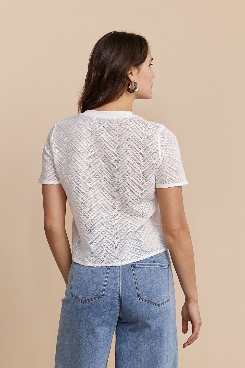 Boxy short sleeve top